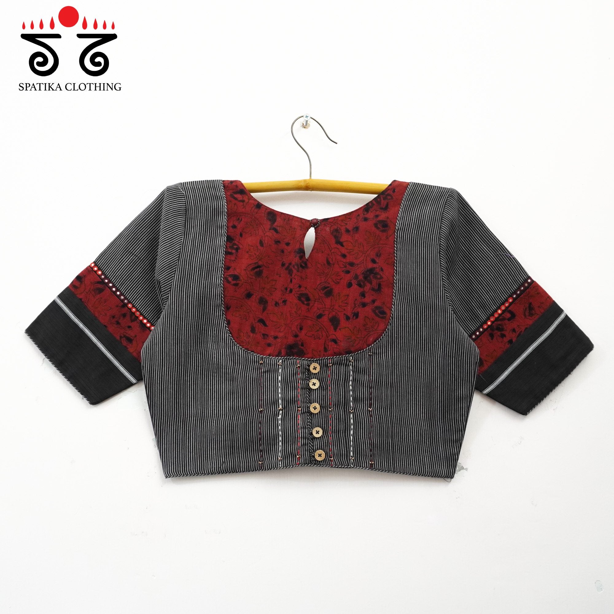 The Kalamkari Ilkal Yoke Blouse