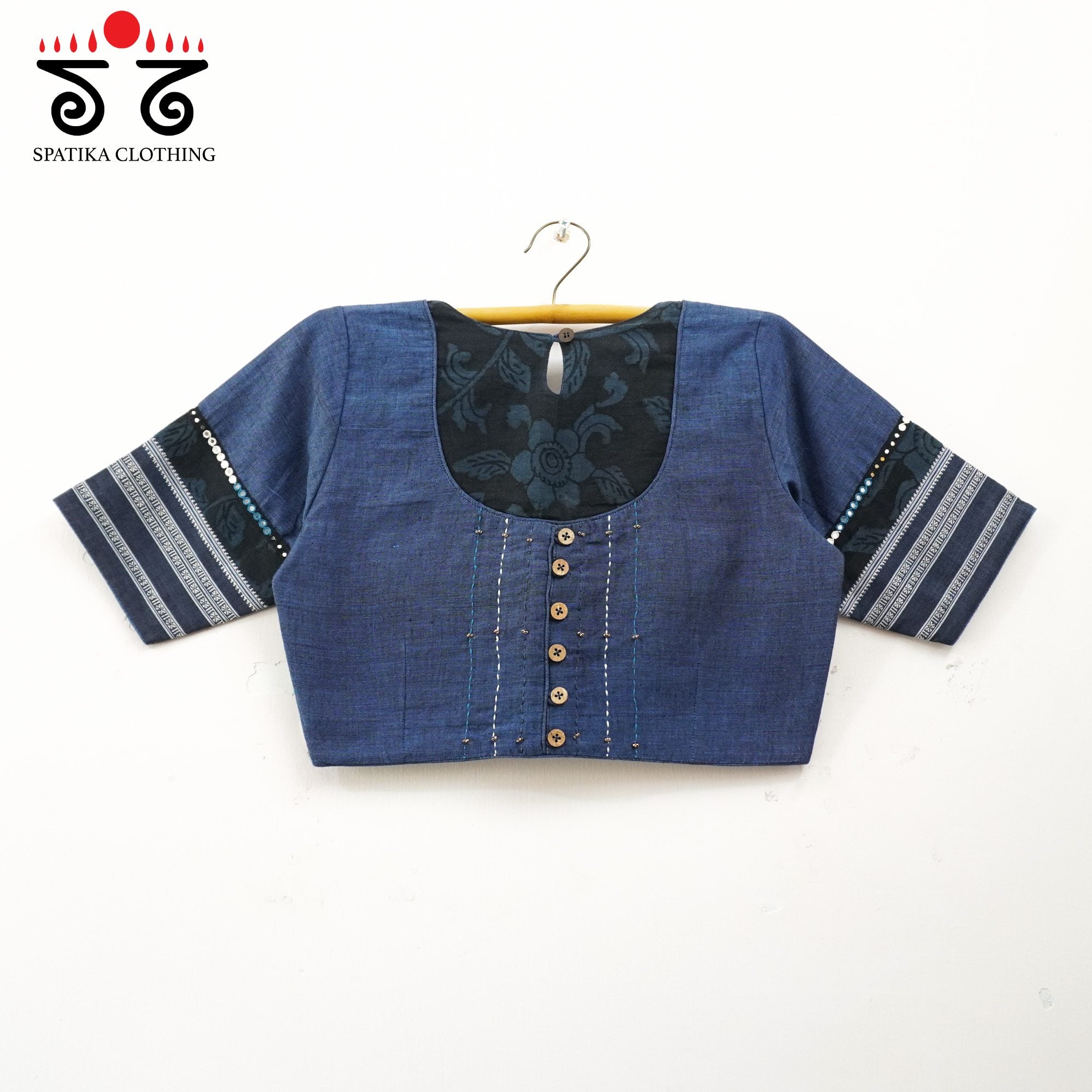 The Kalamkari Ilkal Yoke Blouse