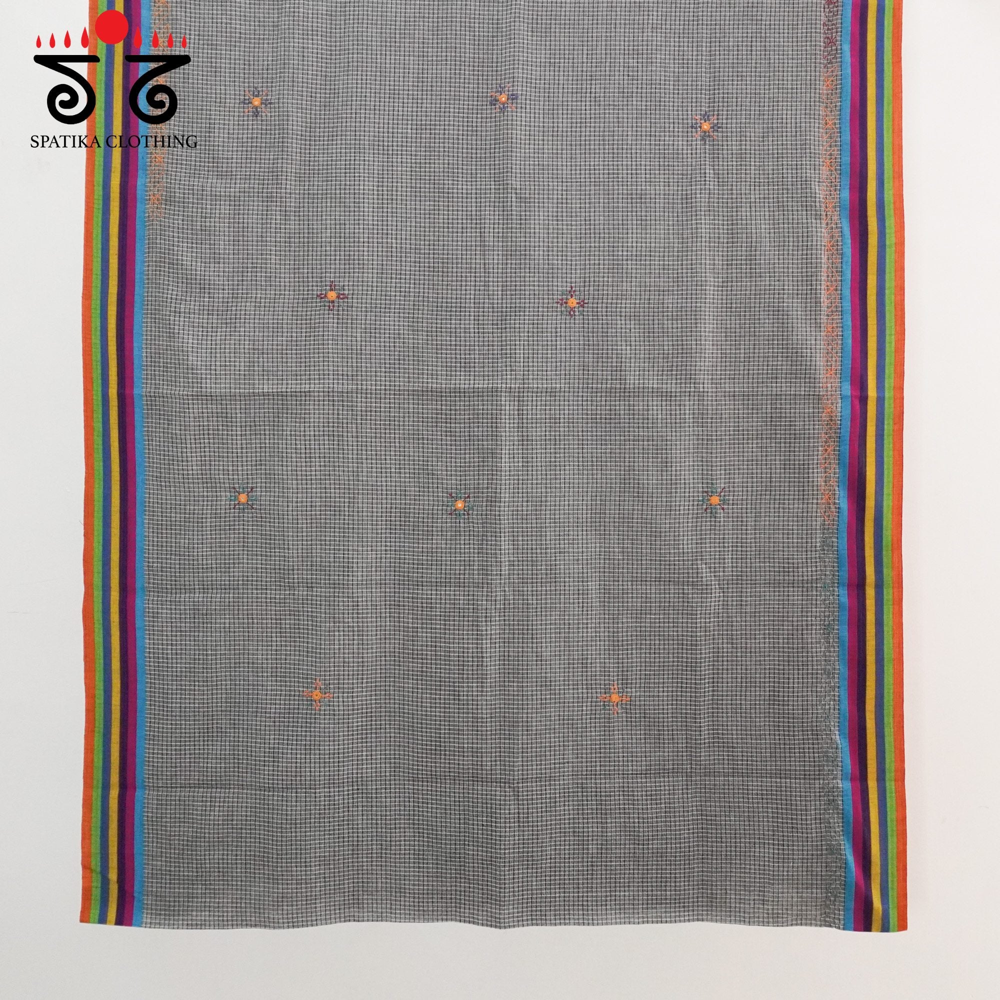 Hand Embroidered Patteda Anchu Saree