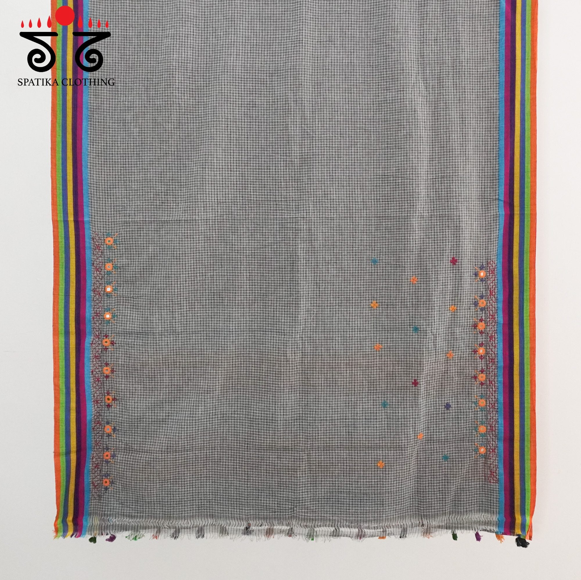 Hand Embroidered Patteda Anchu Saree