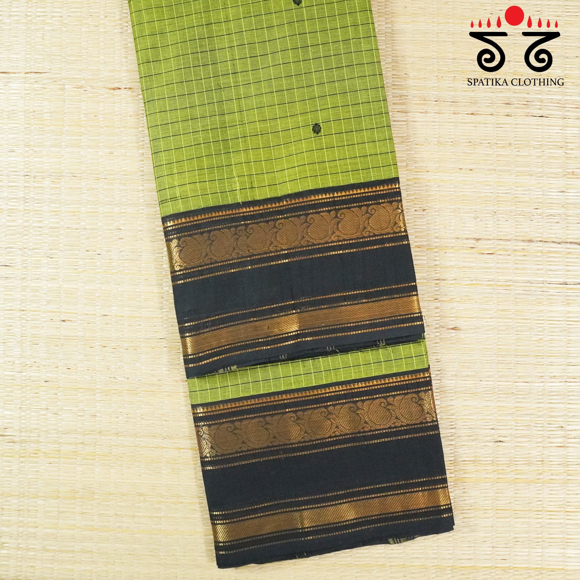 Green Chettinad Cotton Saree