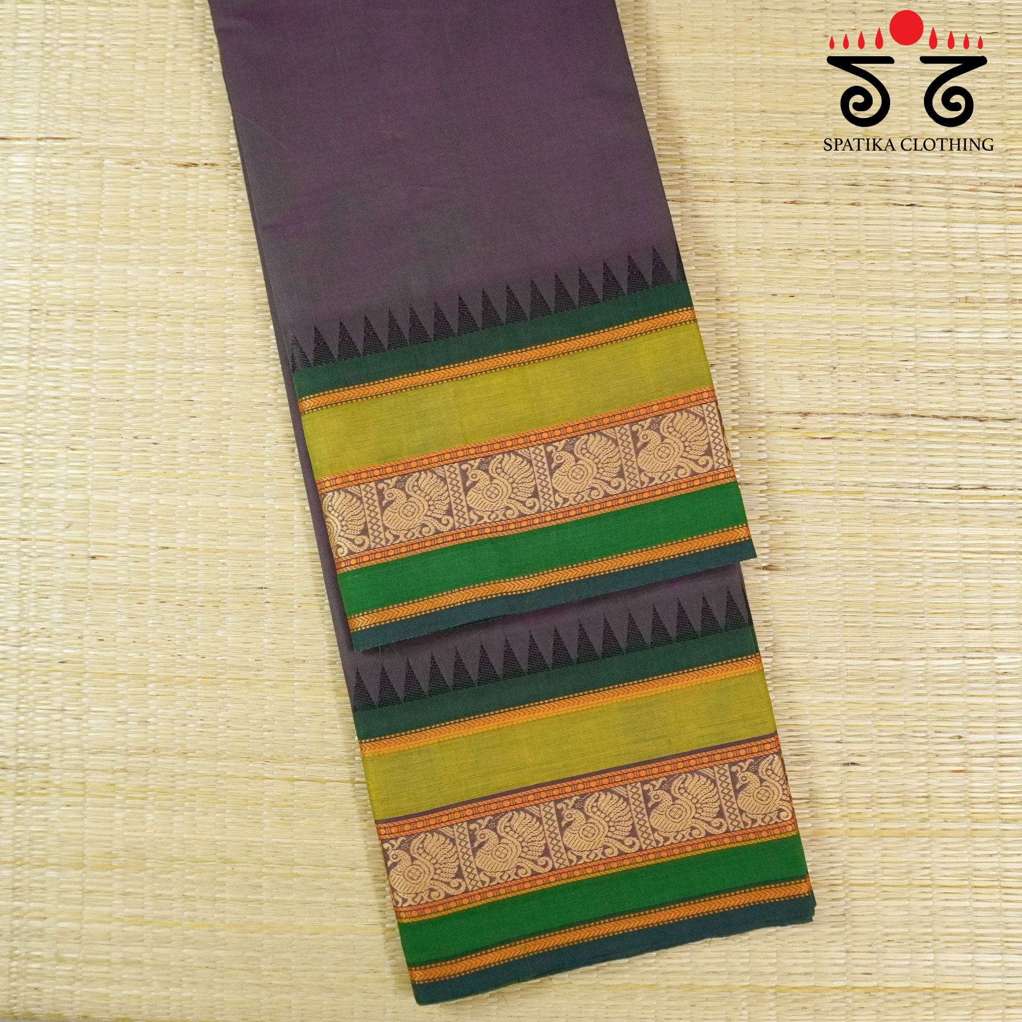 Purple Chettinad Cotton Saree