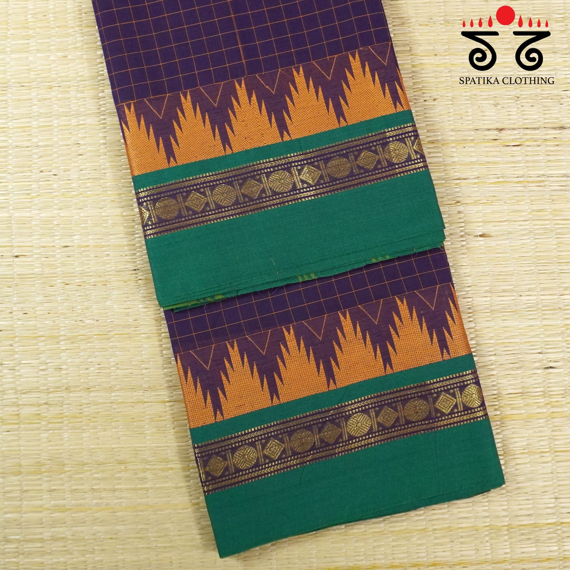 Purple Chettinad Cotton Saree
