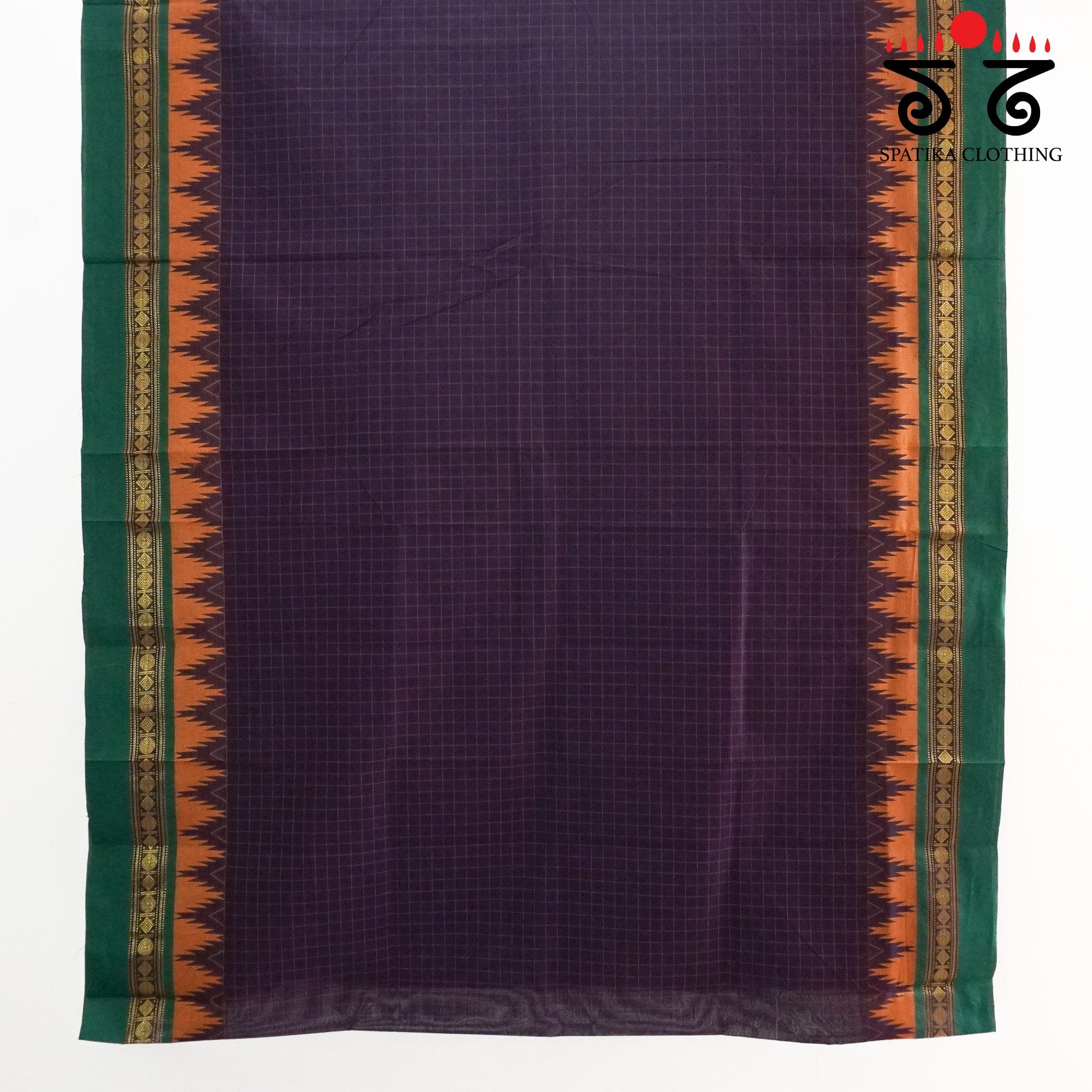 Purple Chettinad Cotton Saree