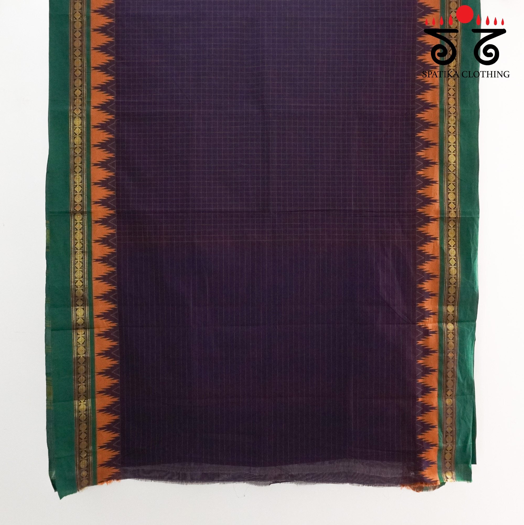 Purple Chettinad Cotton Saree