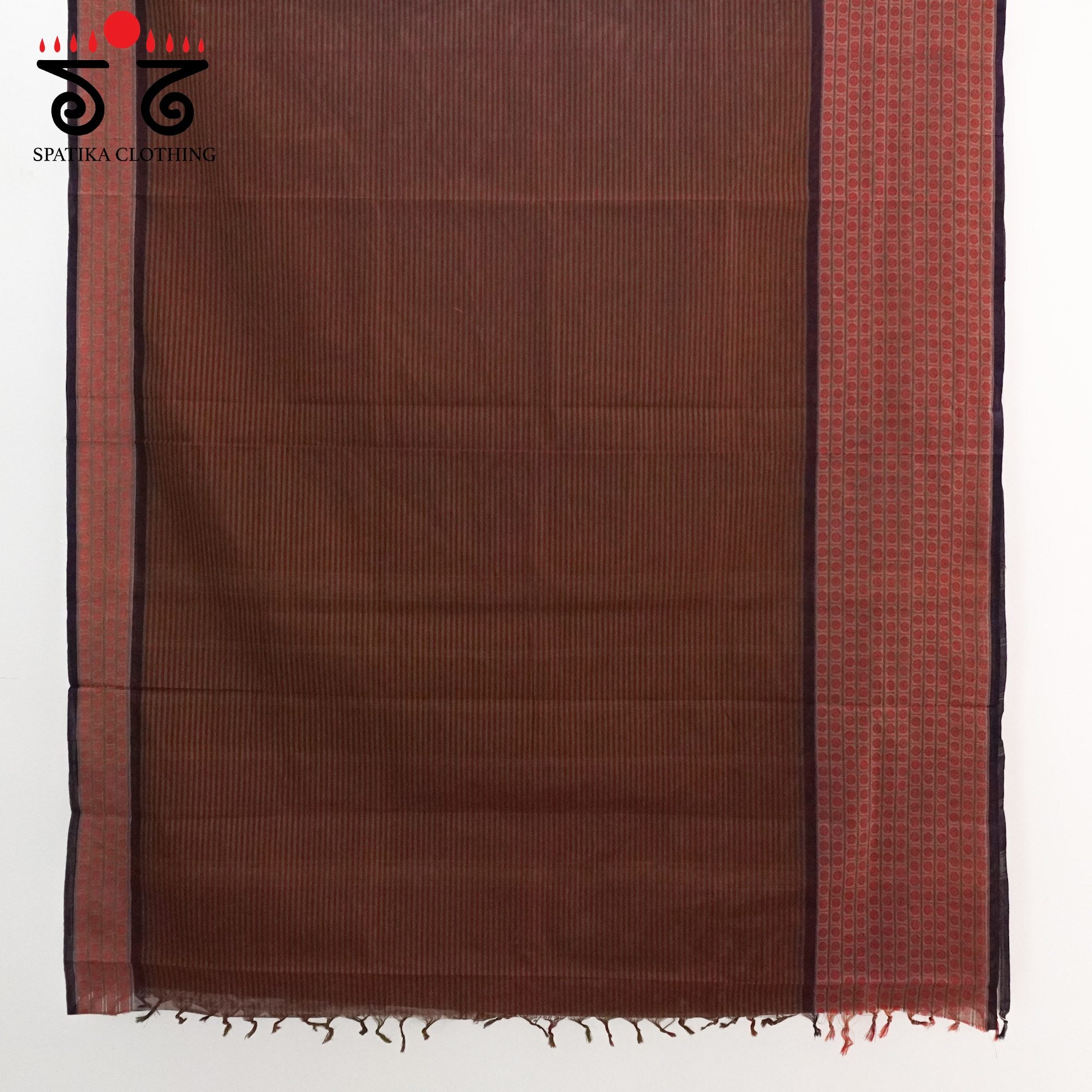 Brown Chettinad Cotton Saree