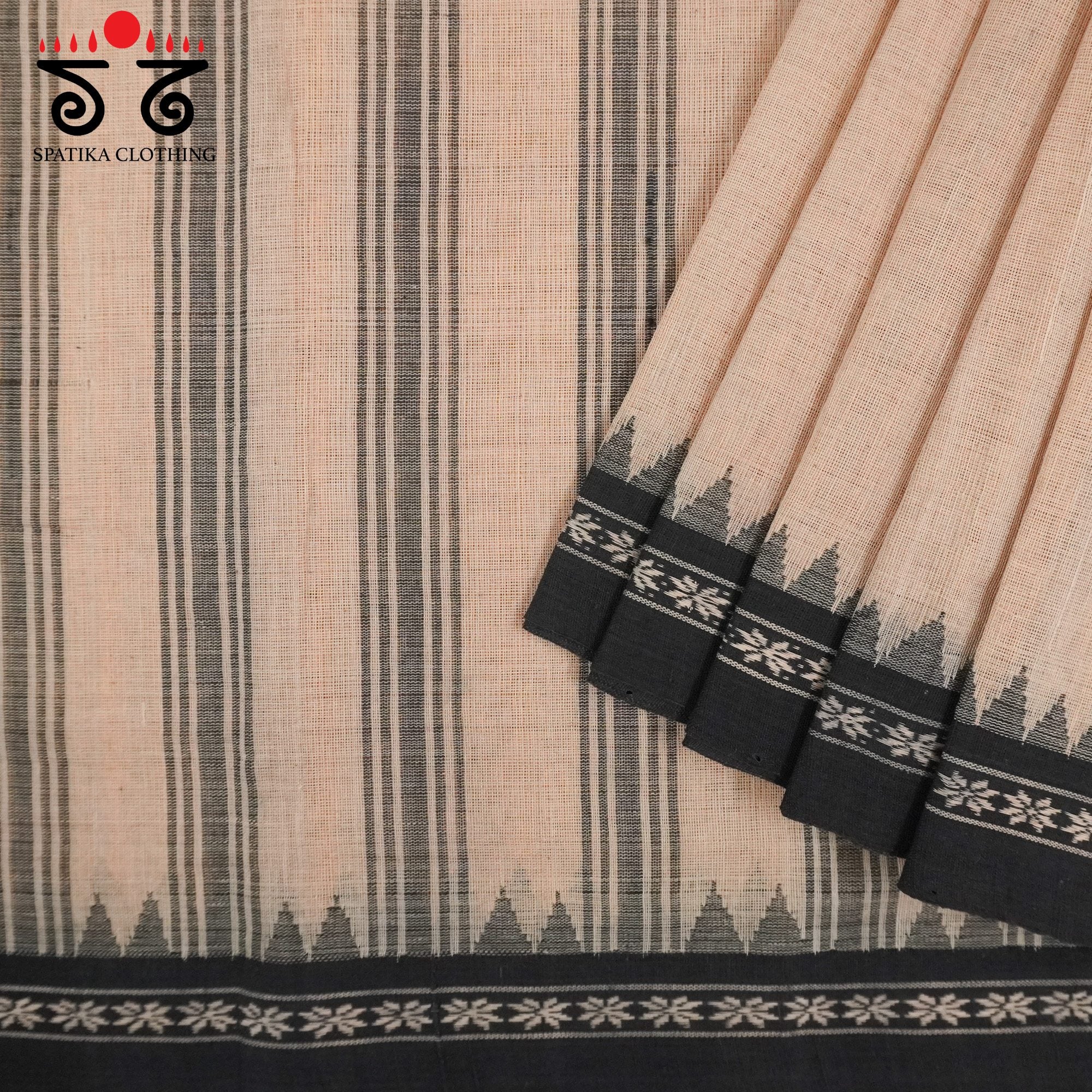 Pink Ponduru Handspun Cotton Saree