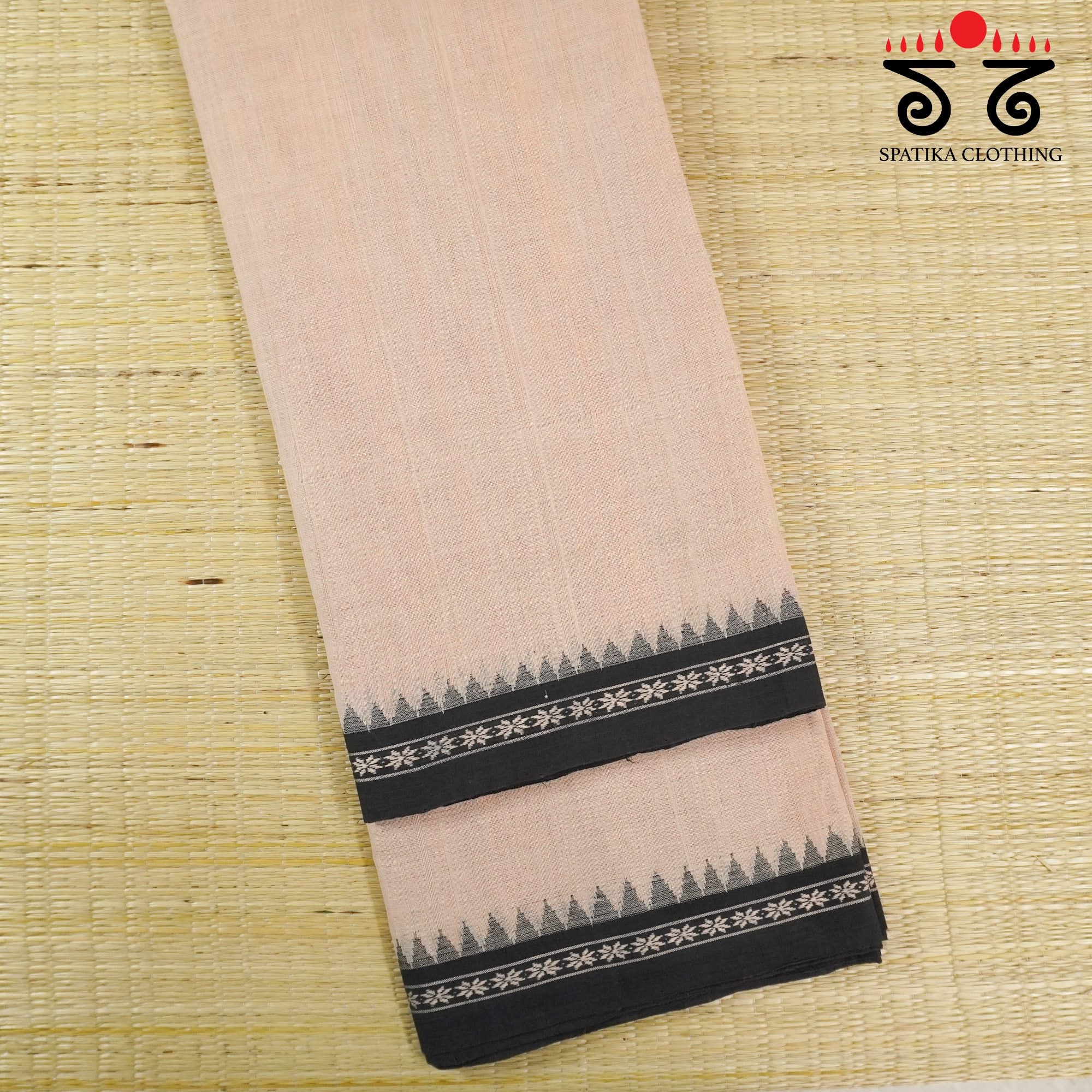 Pink Ponduru Handspun Cotton Saree