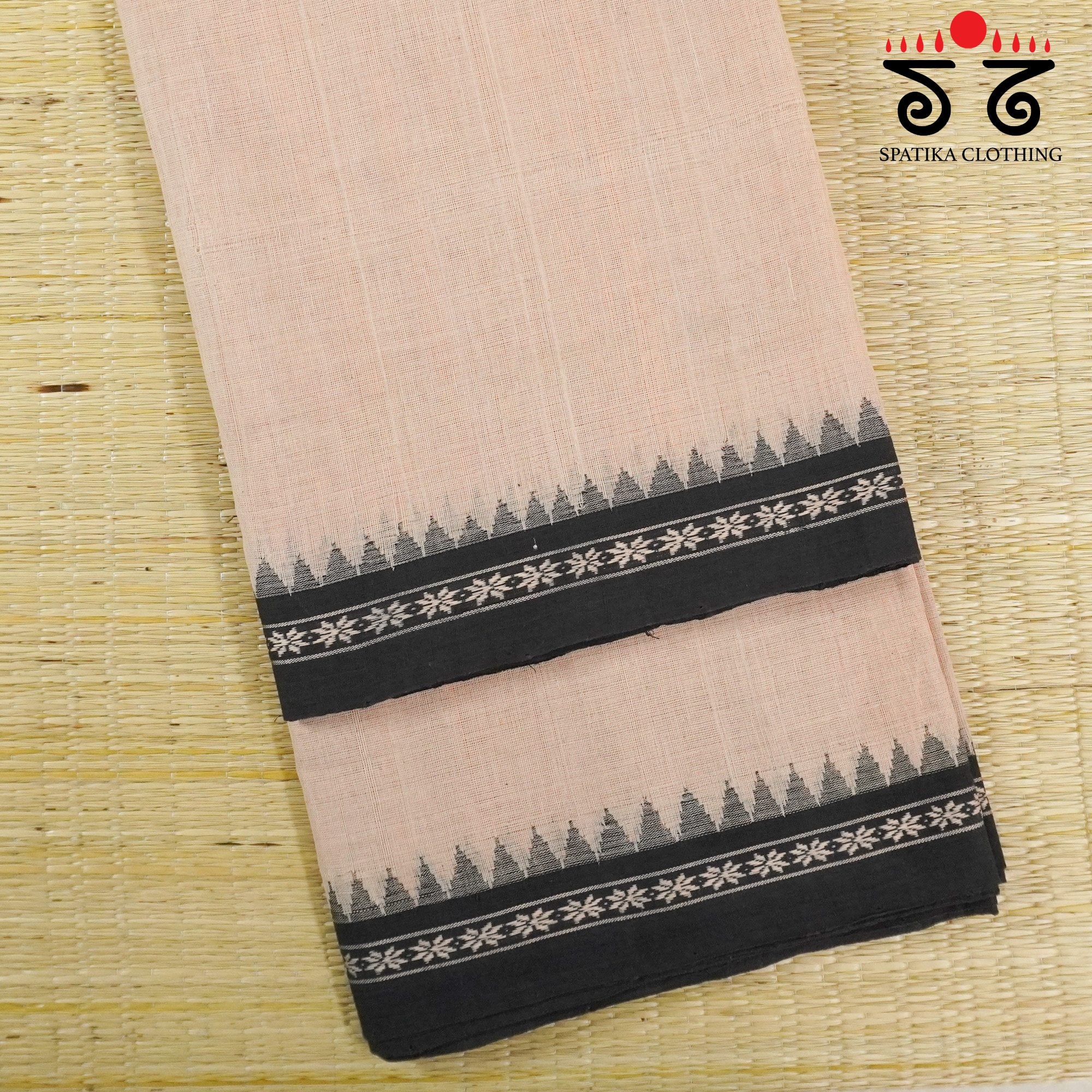 Pink Ponduru Handspun Cotton Saree