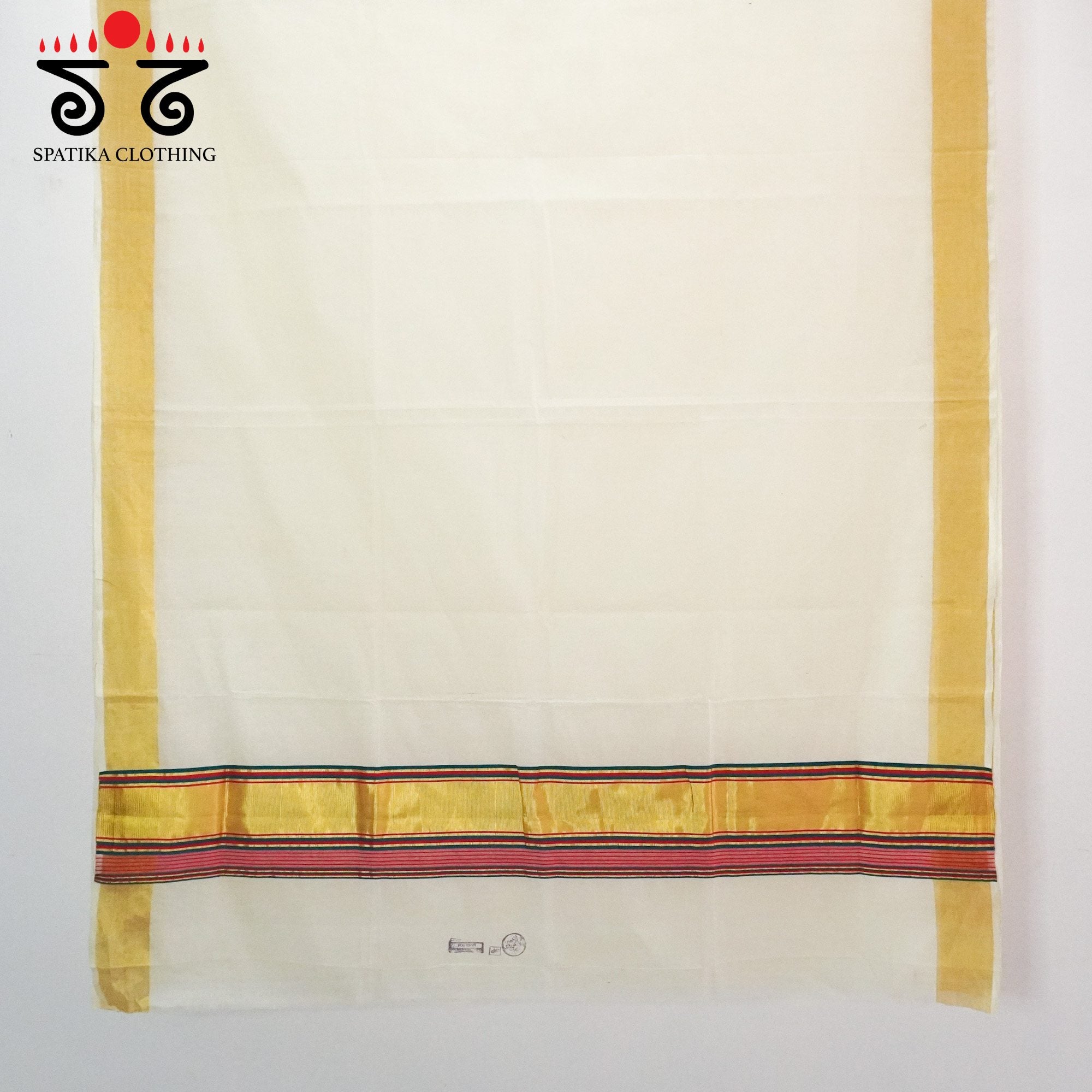 Kerala Kasavu Handloom Cotton Saree