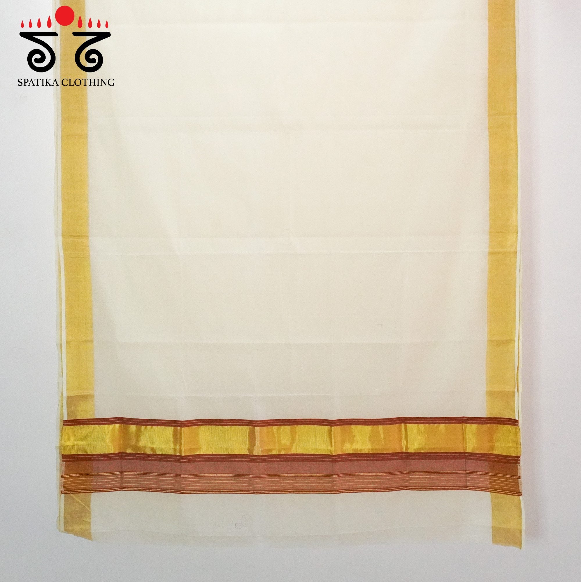 Kerala Kasavu Handloom Cotton Saree
