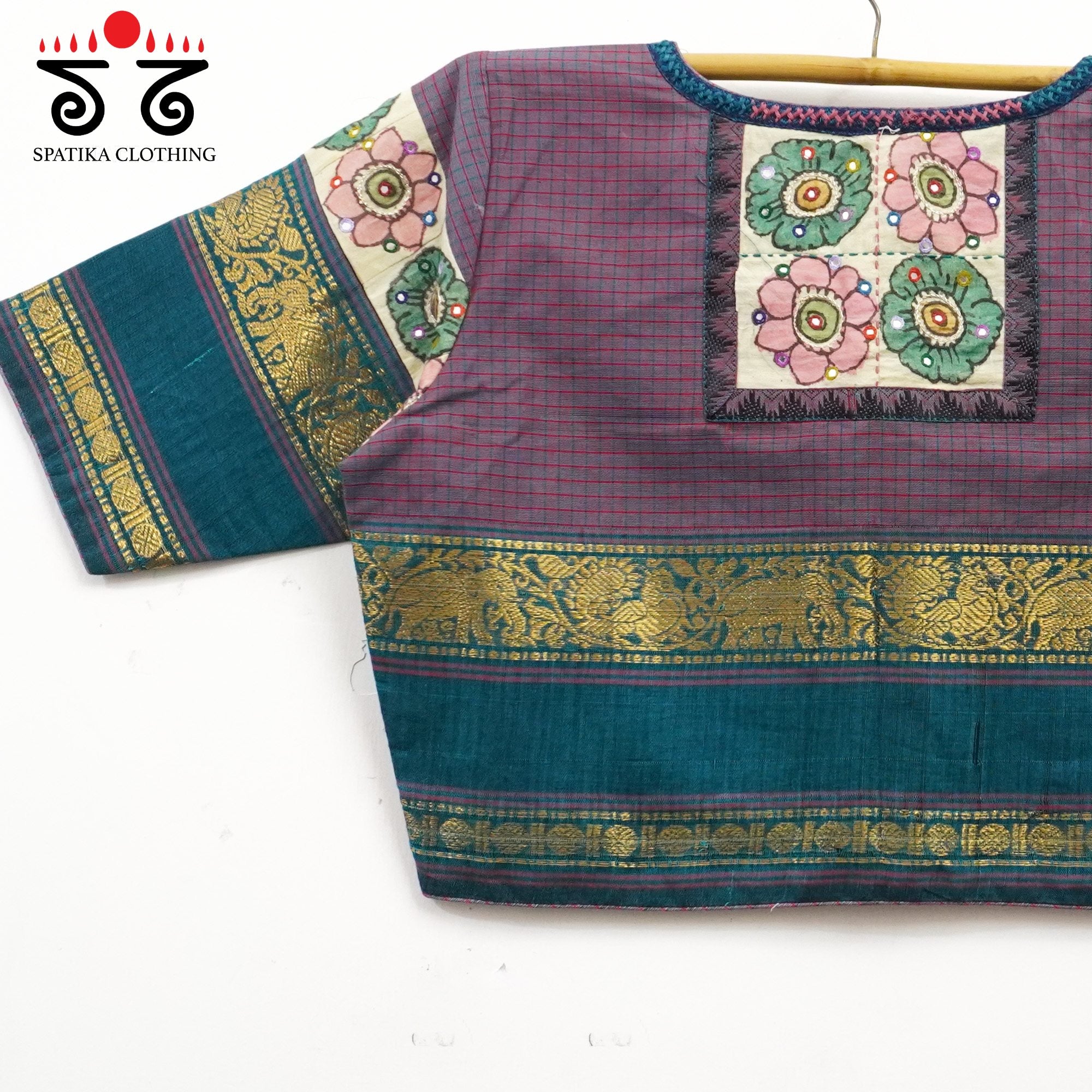 Grape Chettinad - Pen Kalamkari Blouse