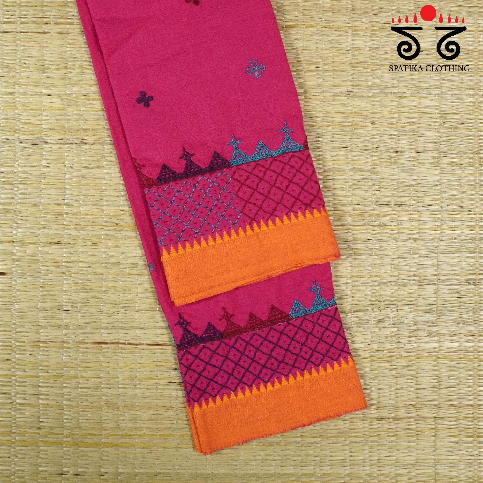 Lambani Hand-embroidered Blouse Fabric