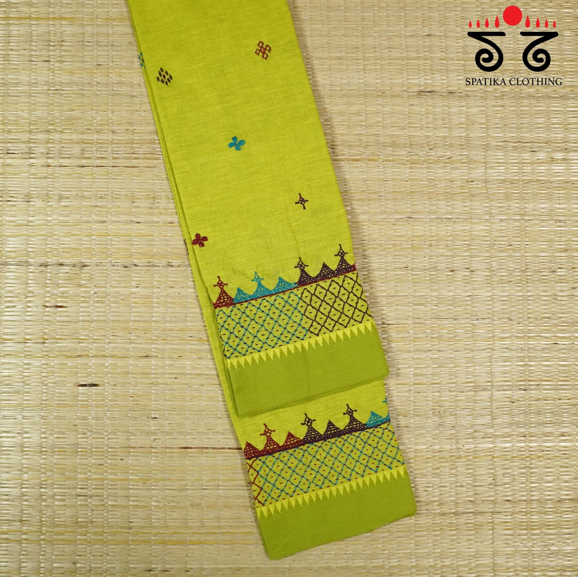 Lambani Hand-embroidered Blouse Fabric