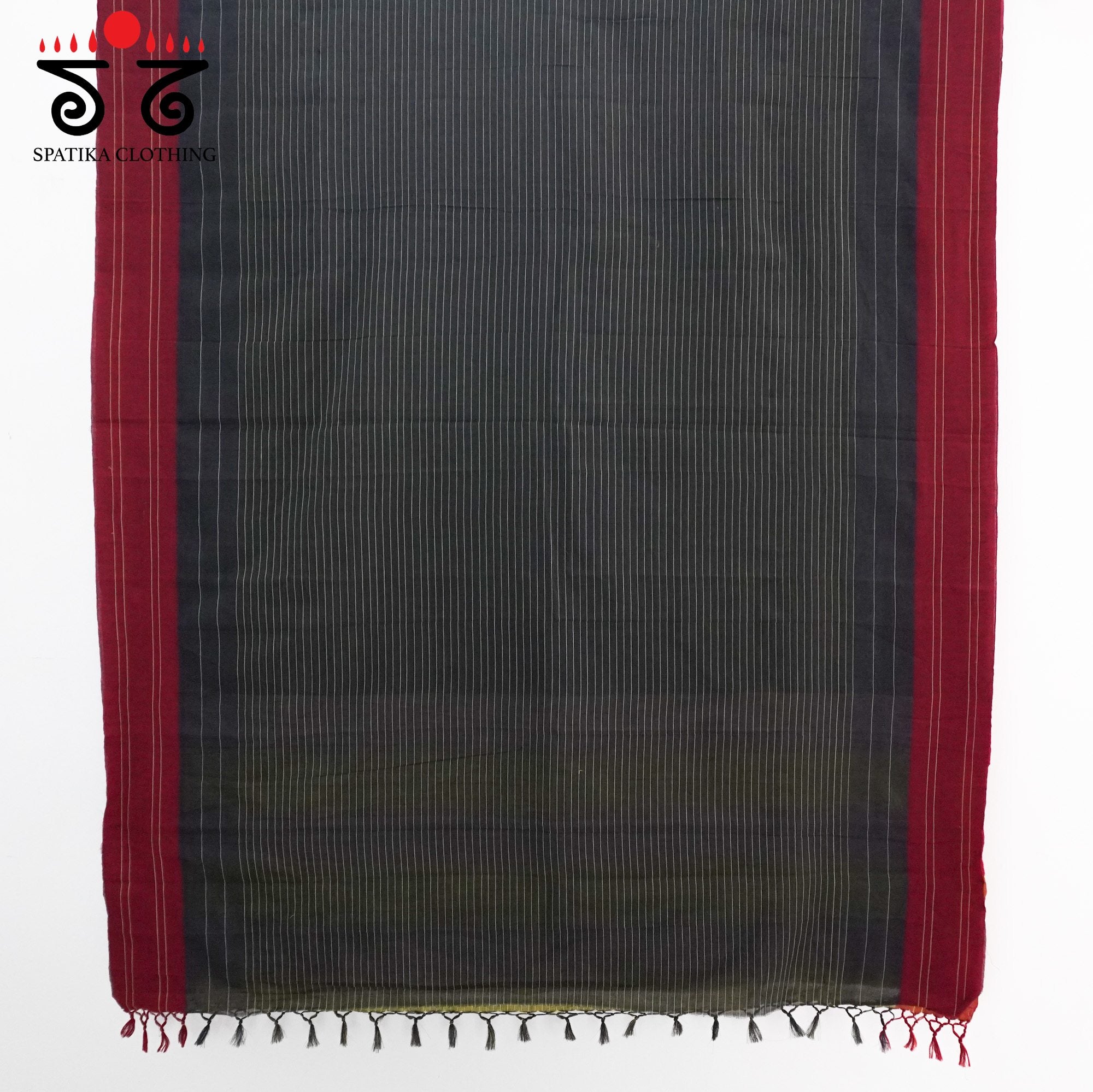 Black Ilkal Handwoven Cotton Saree - Special Edition