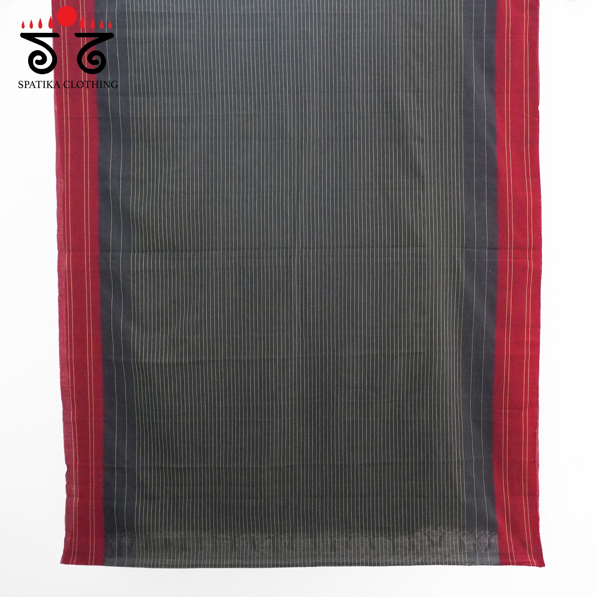 Black Ilkal Handwoven Cotton Saree - Special Edition