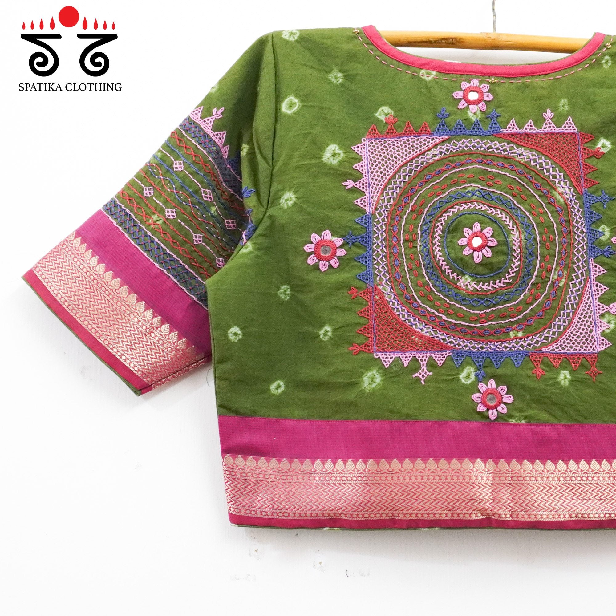 Festive Lambani Bandhani Handcrafted Blouse