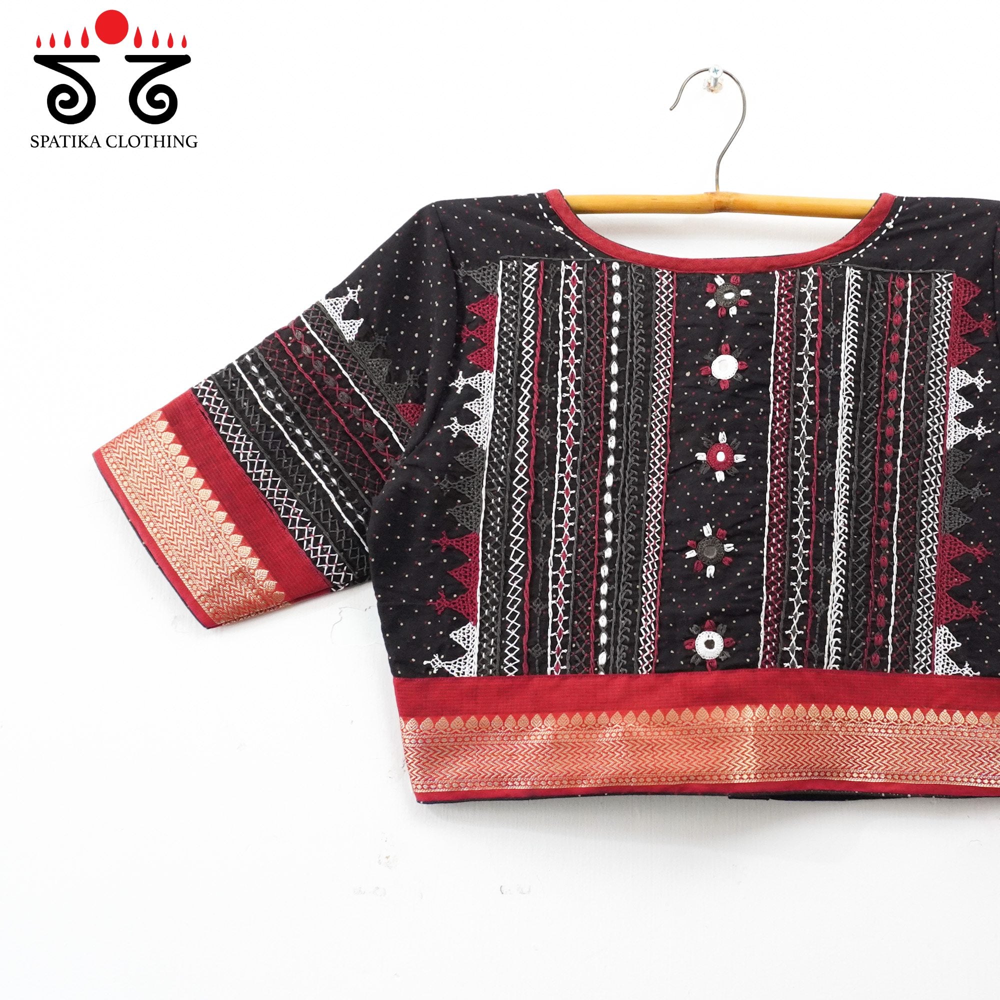 Black Kashi - Festive Lambani Blouse