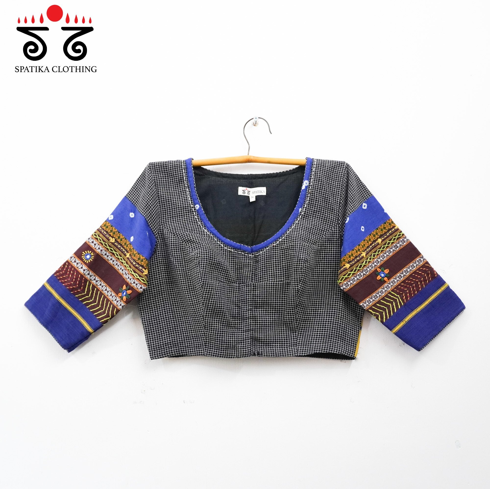 Blue Lambani Bandhani Blouse