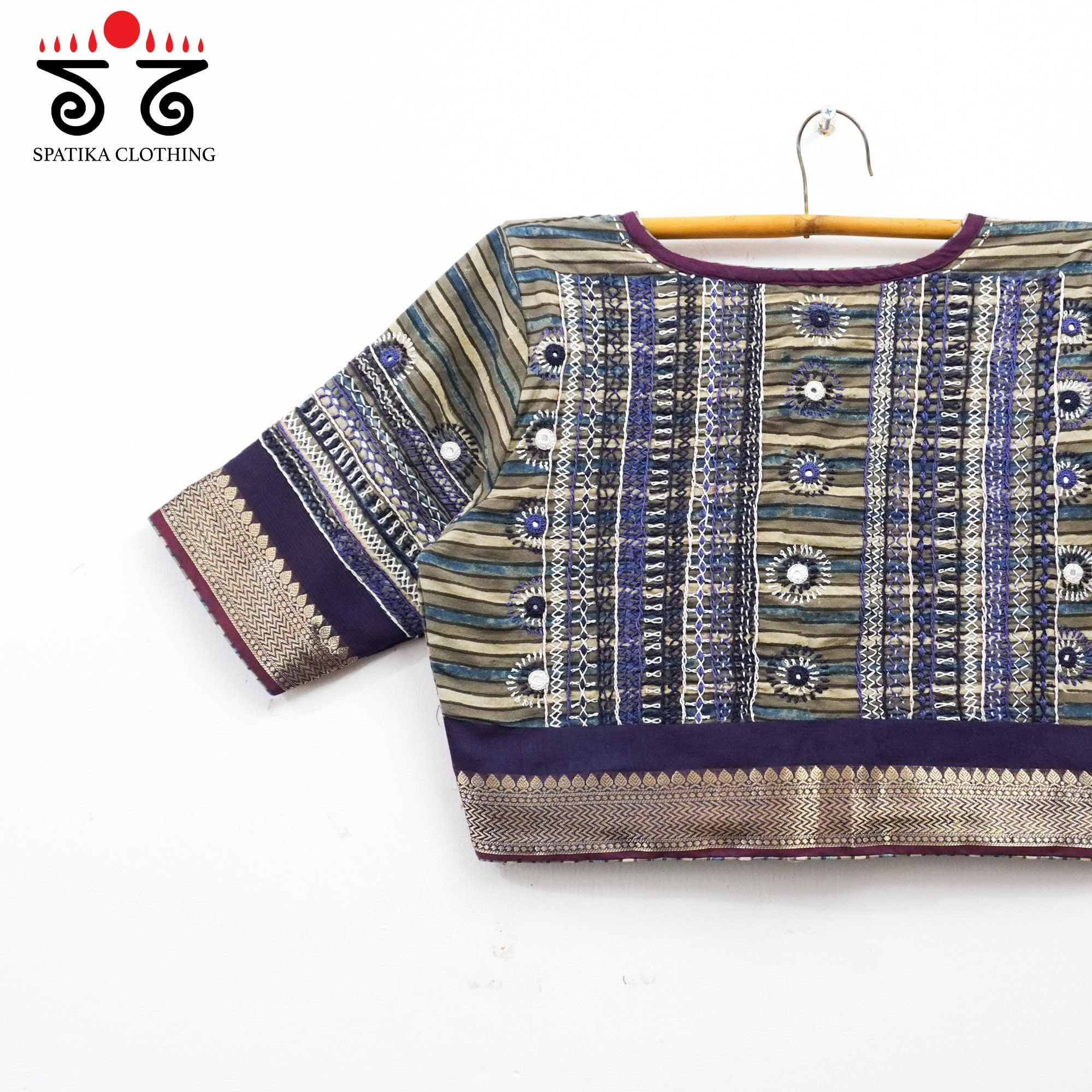 Blue Kashi - Festive Lambani Blouse