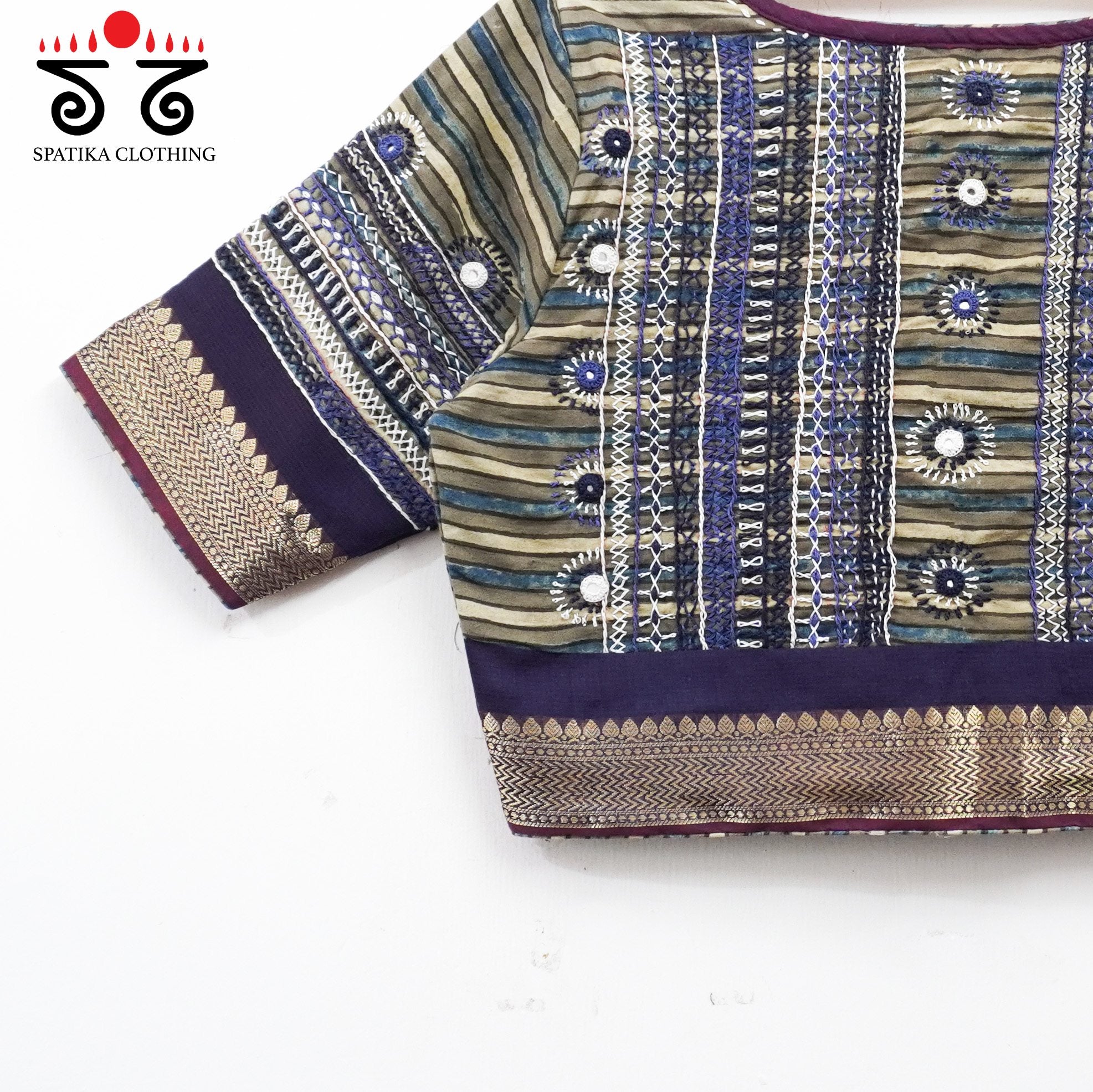 Blue Kashi - Festive Lambani Blouse