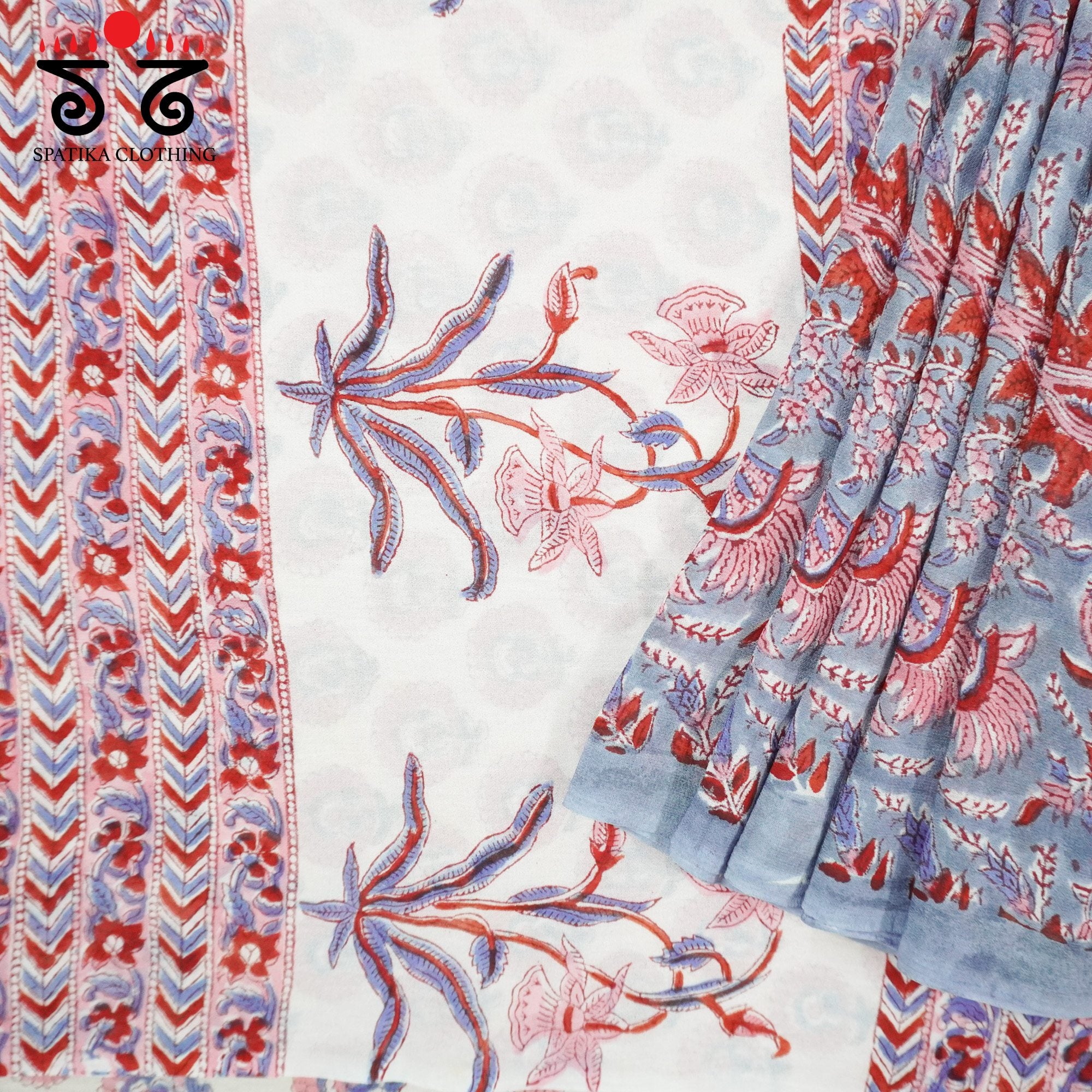 Bagru - Georgette Saree