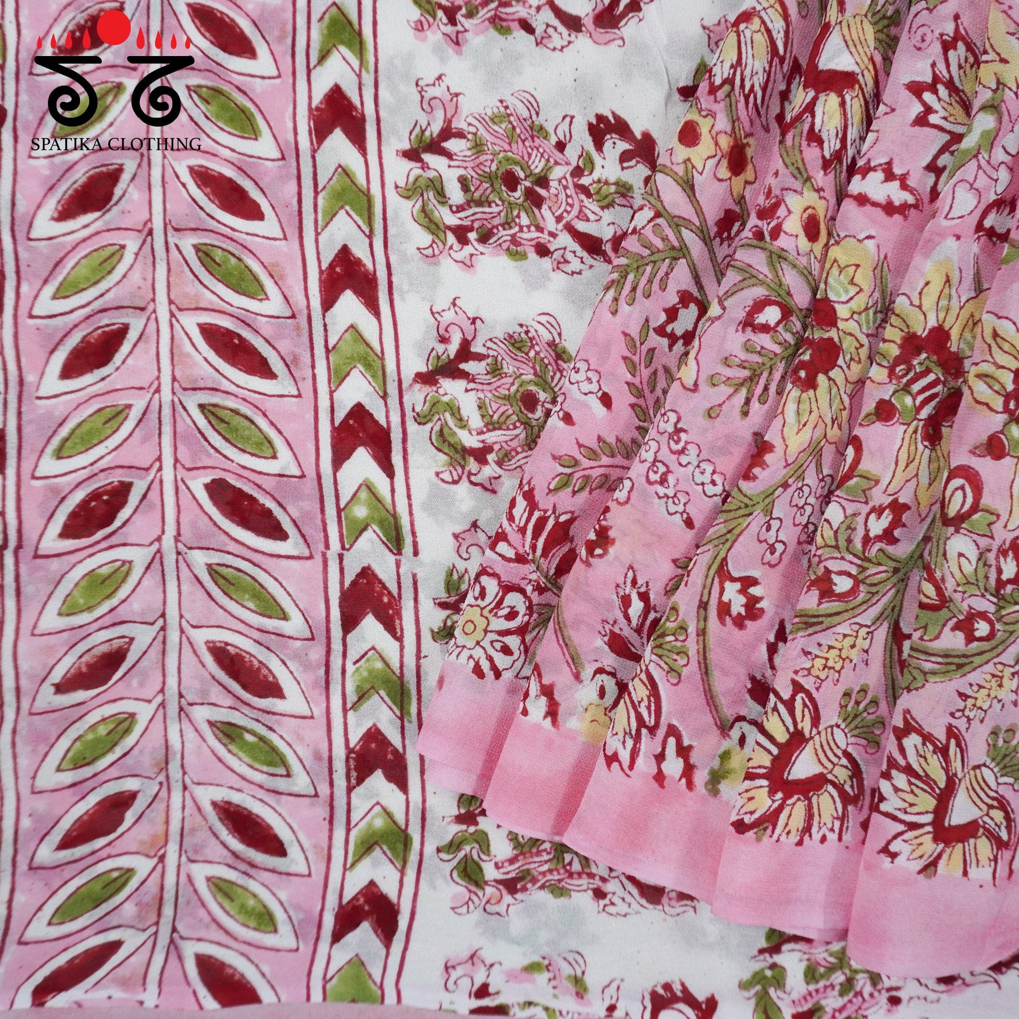 Bagru - Georgette Saree