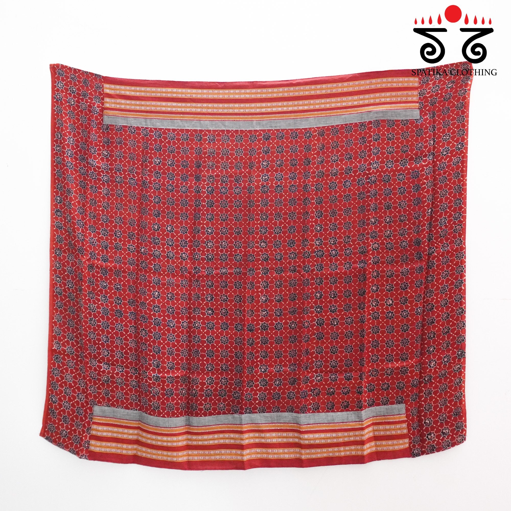 Grey Ilkal Handwoven Cotton Saree - Modal Blouse