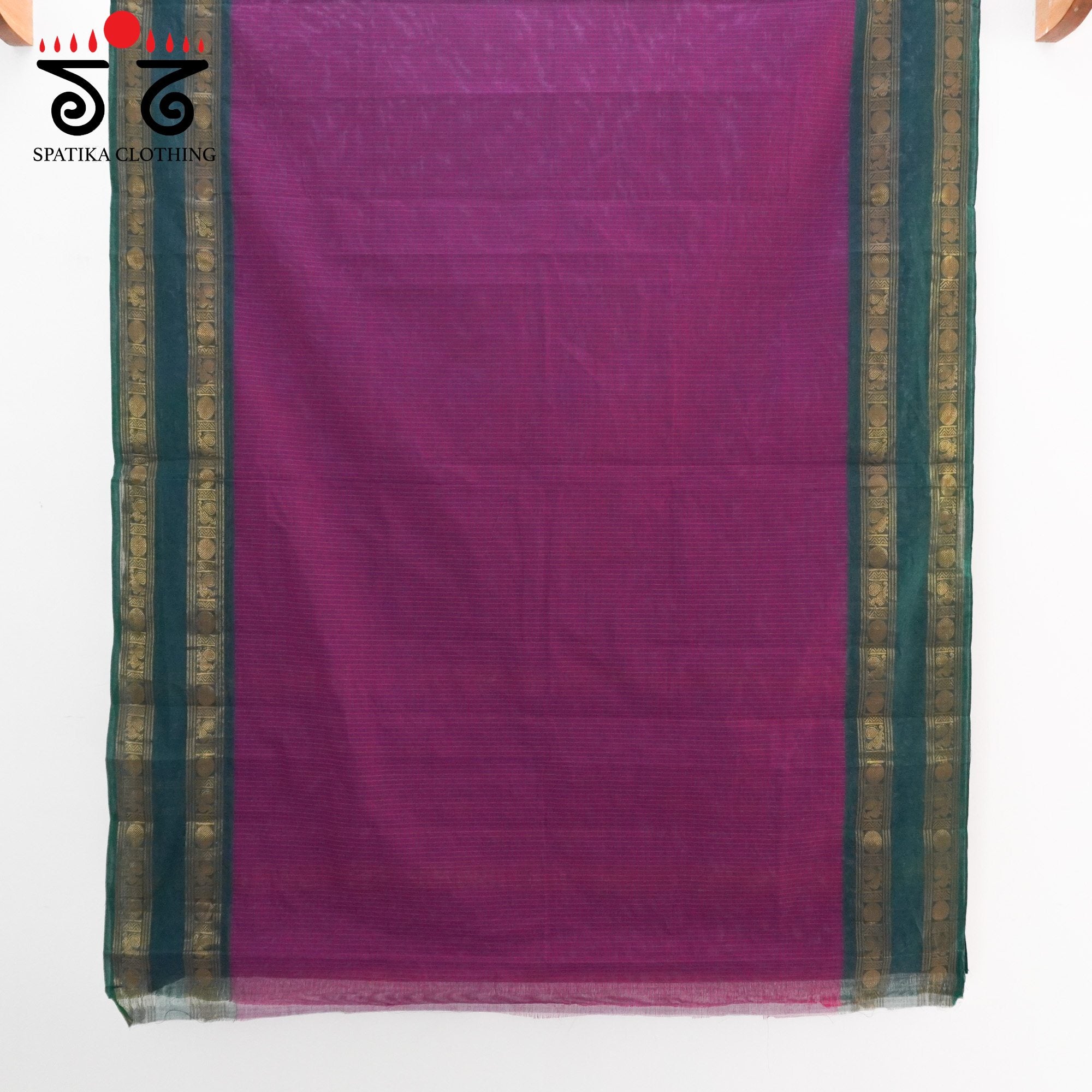 Magenta Chettinad Cotton Saree