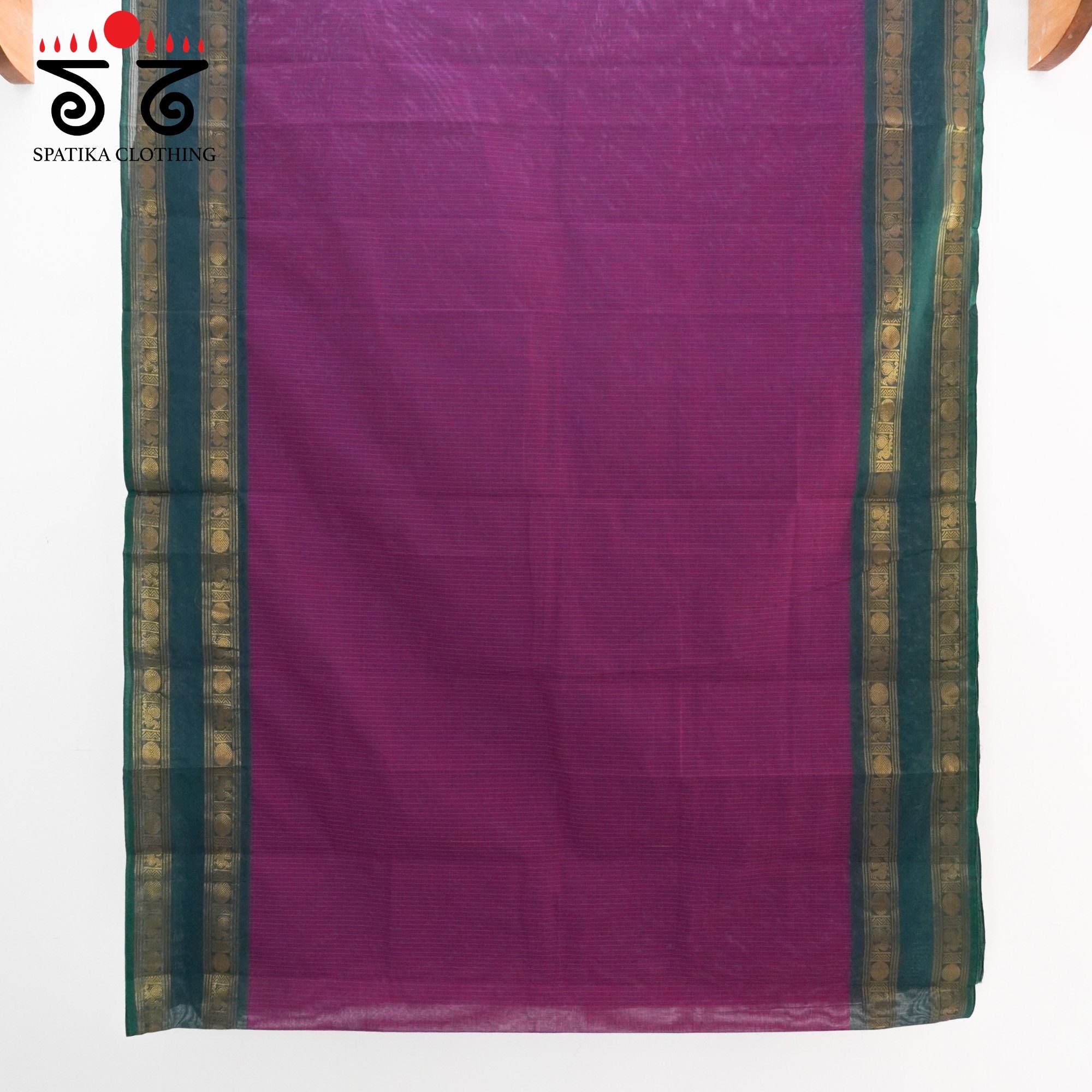 Magenta Chettinad Cotton Saree
