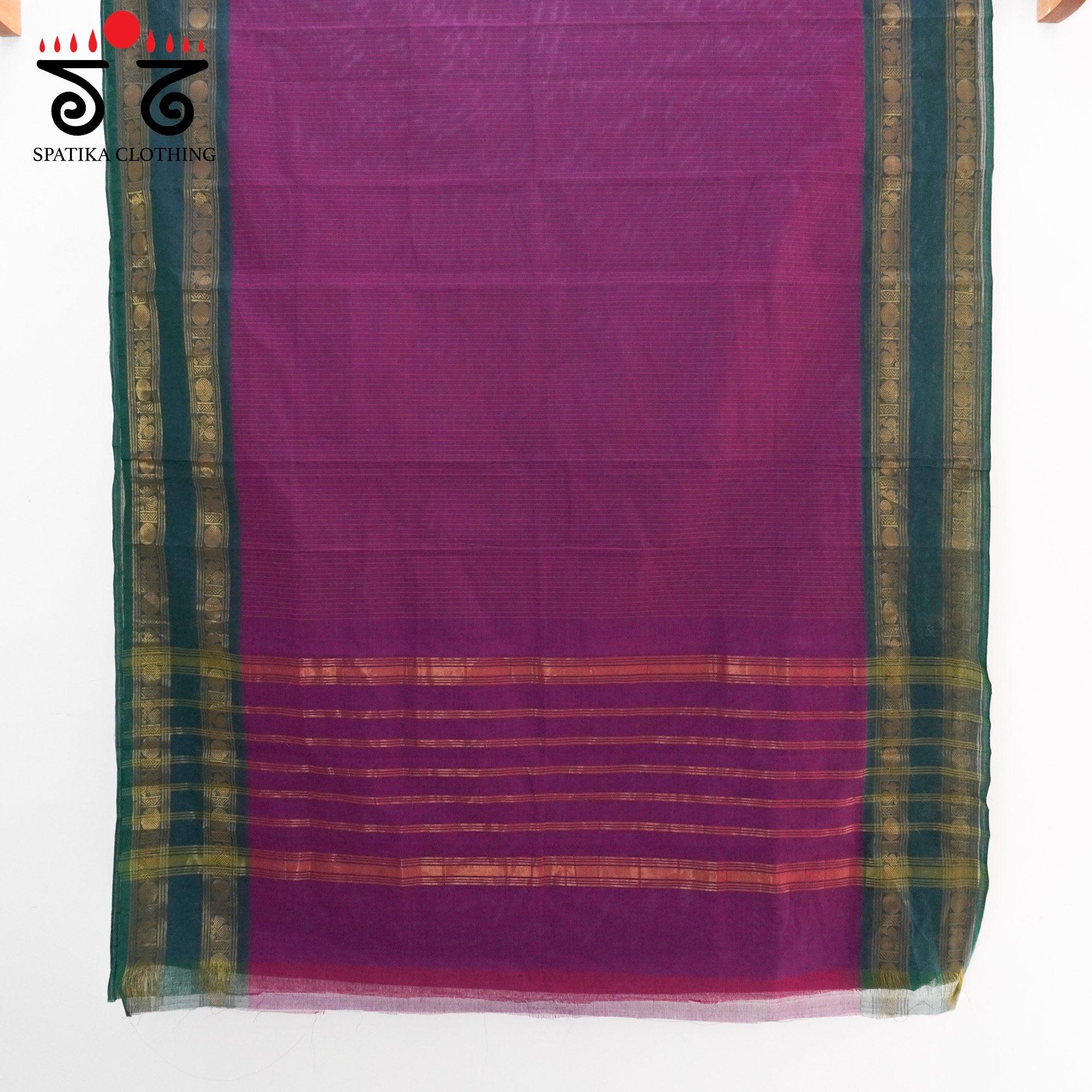 Magenta Chettinad Cotton Saree