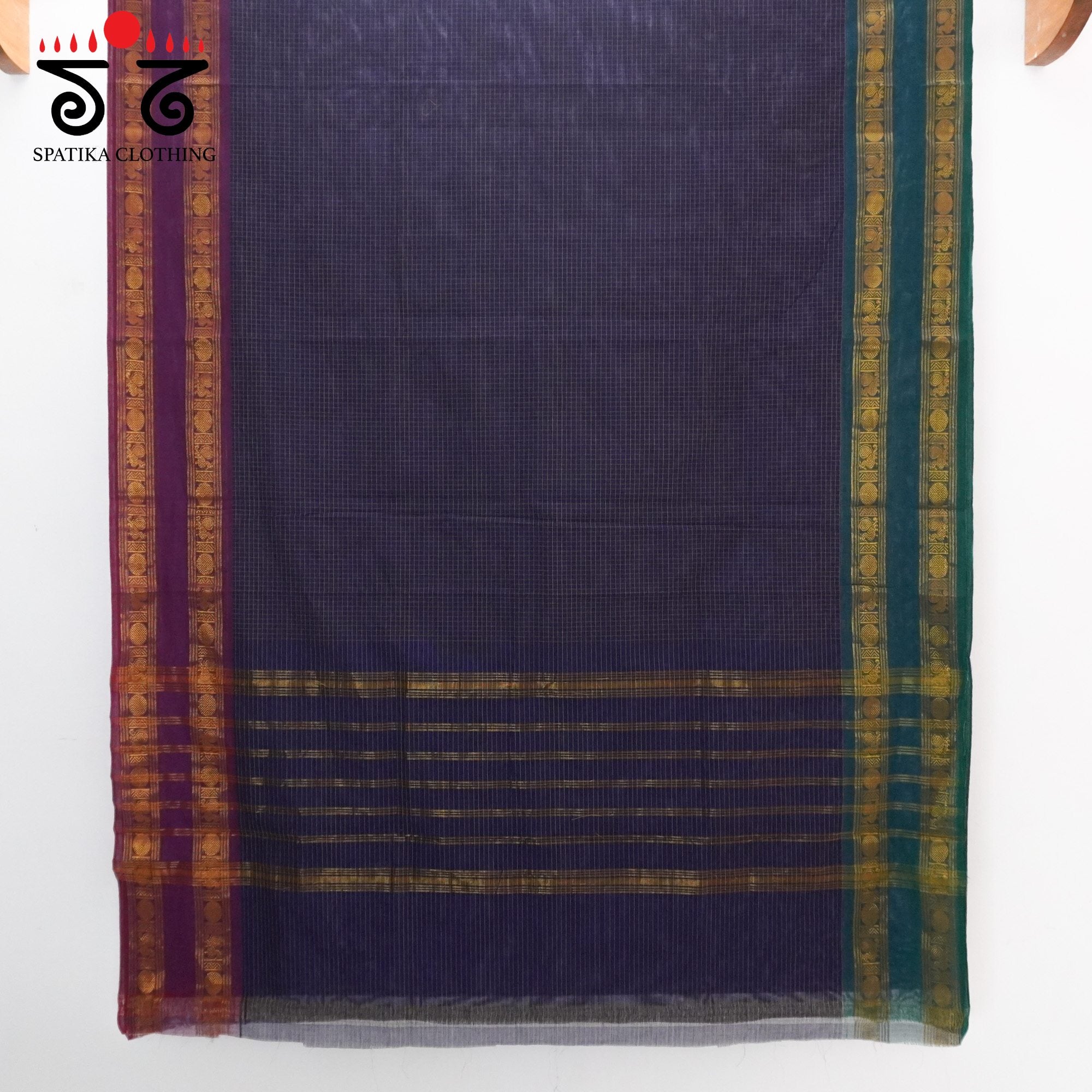 Blue Chettinad Cotton Saree