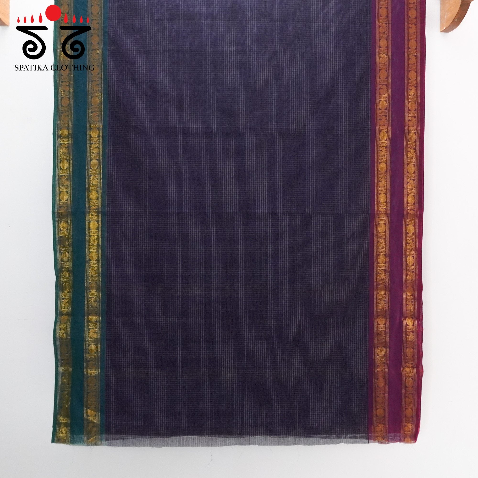 Blue Chettinad Cotton Saree