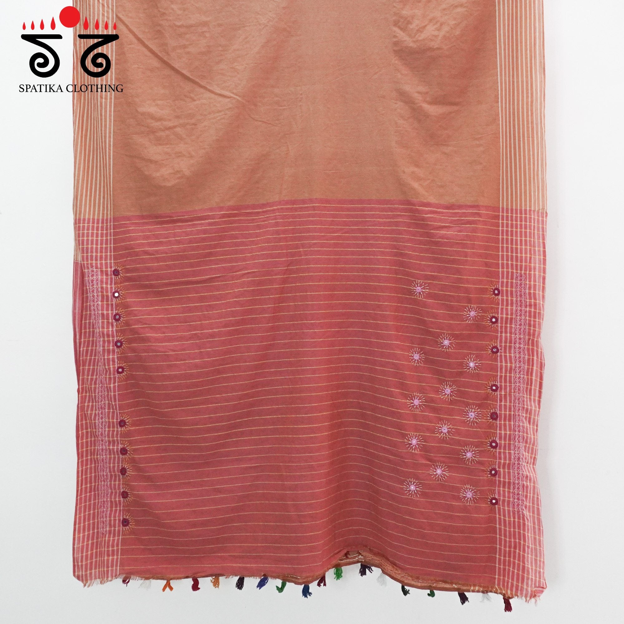 Ilkal Hand Embroidered Cotton Saree