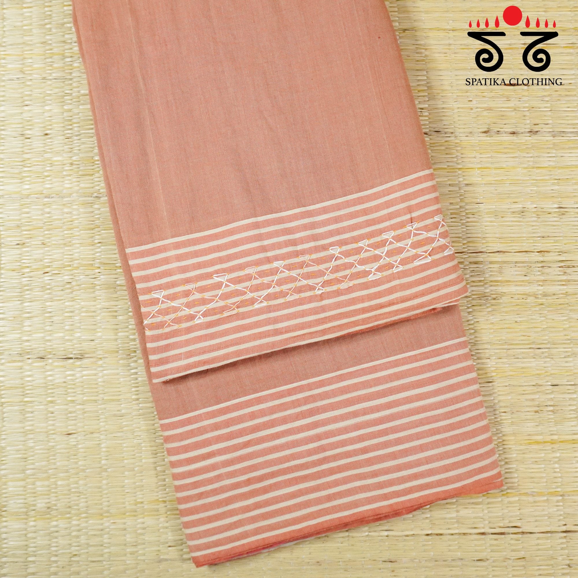 Ilkal Hand Embroidered Cotton Saree