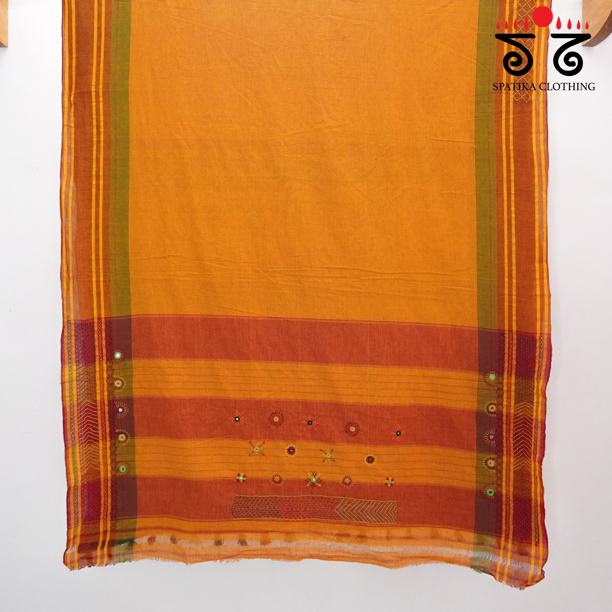 Sudha Kaddi Hand Embroidered Cotton Saree