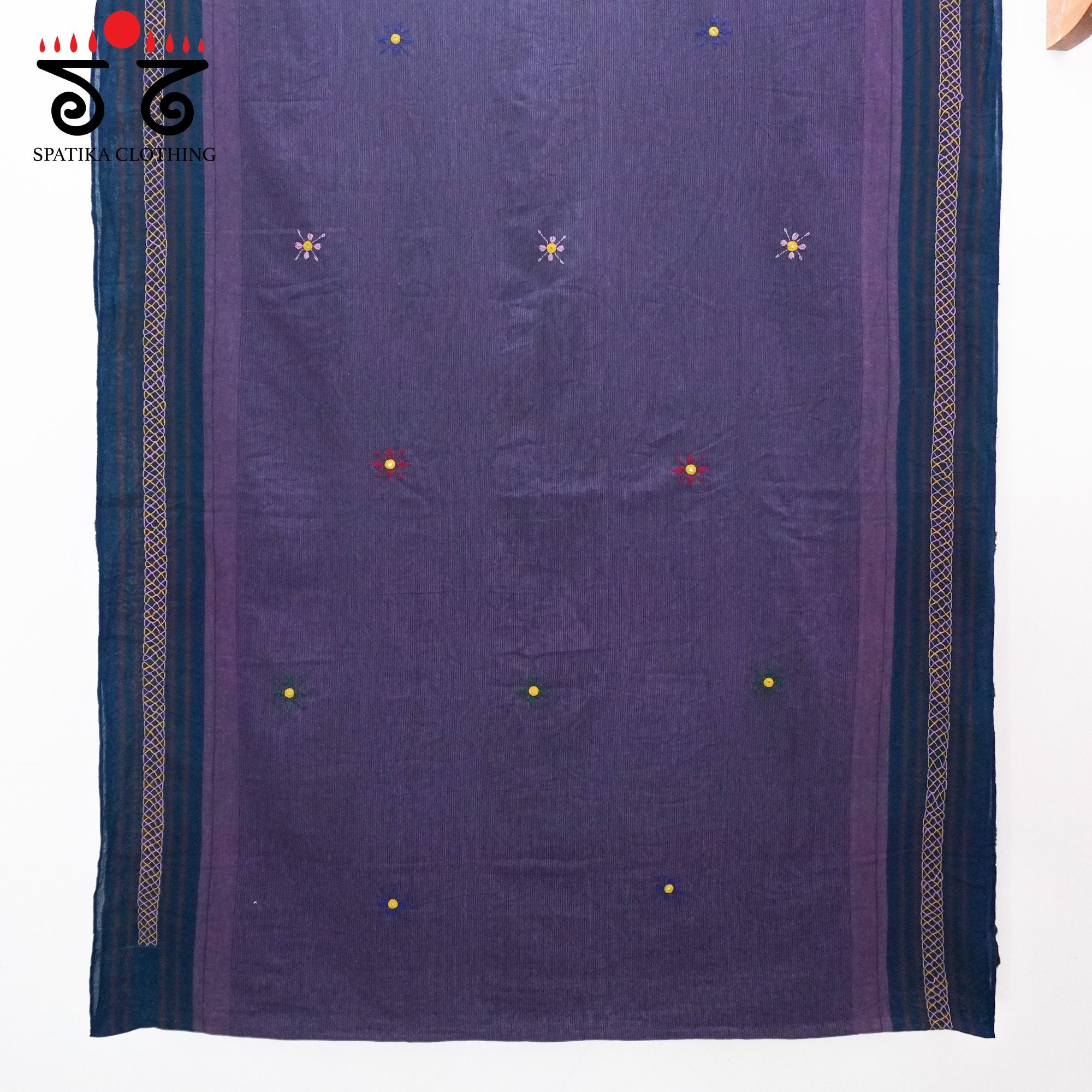 Sudha Kaddi Hand Embroidered Cotton Saree