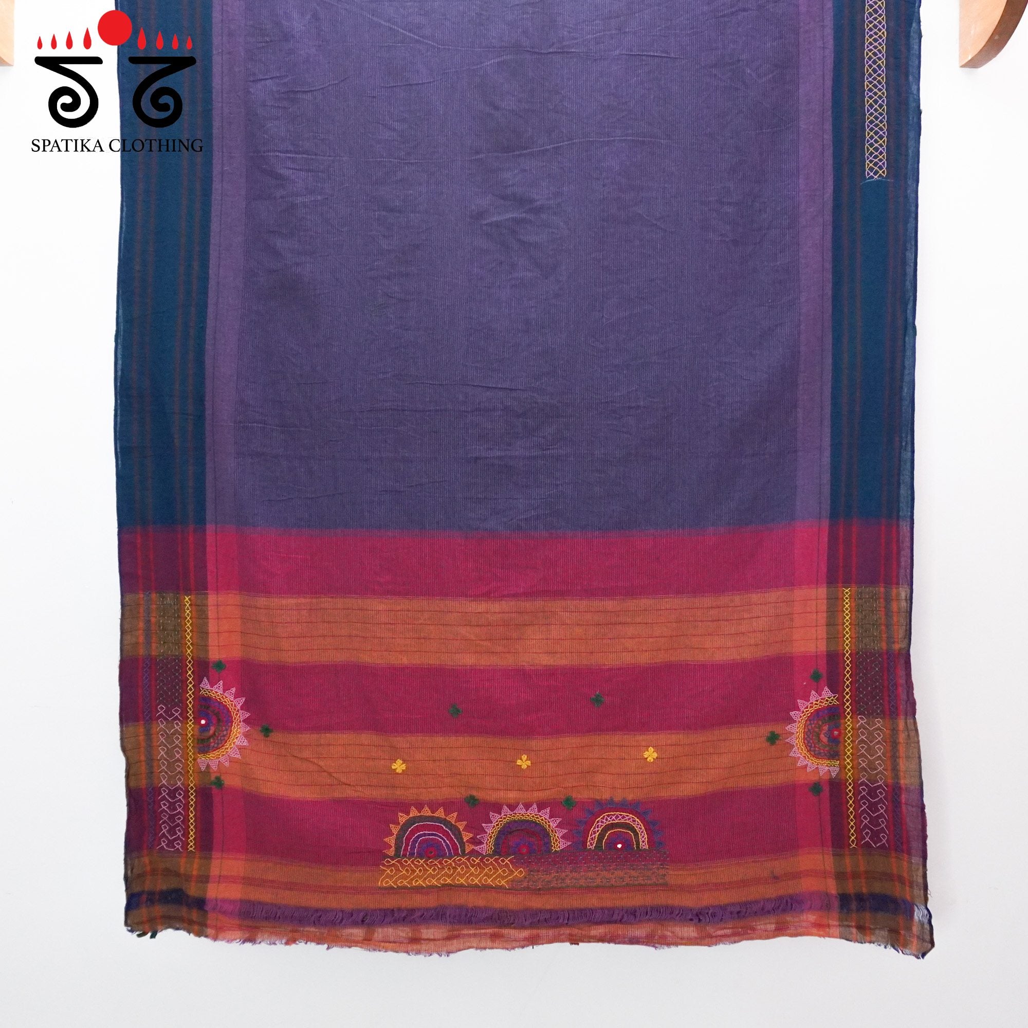 Sudha Kaddi Hand Embroidered Cotton Saree