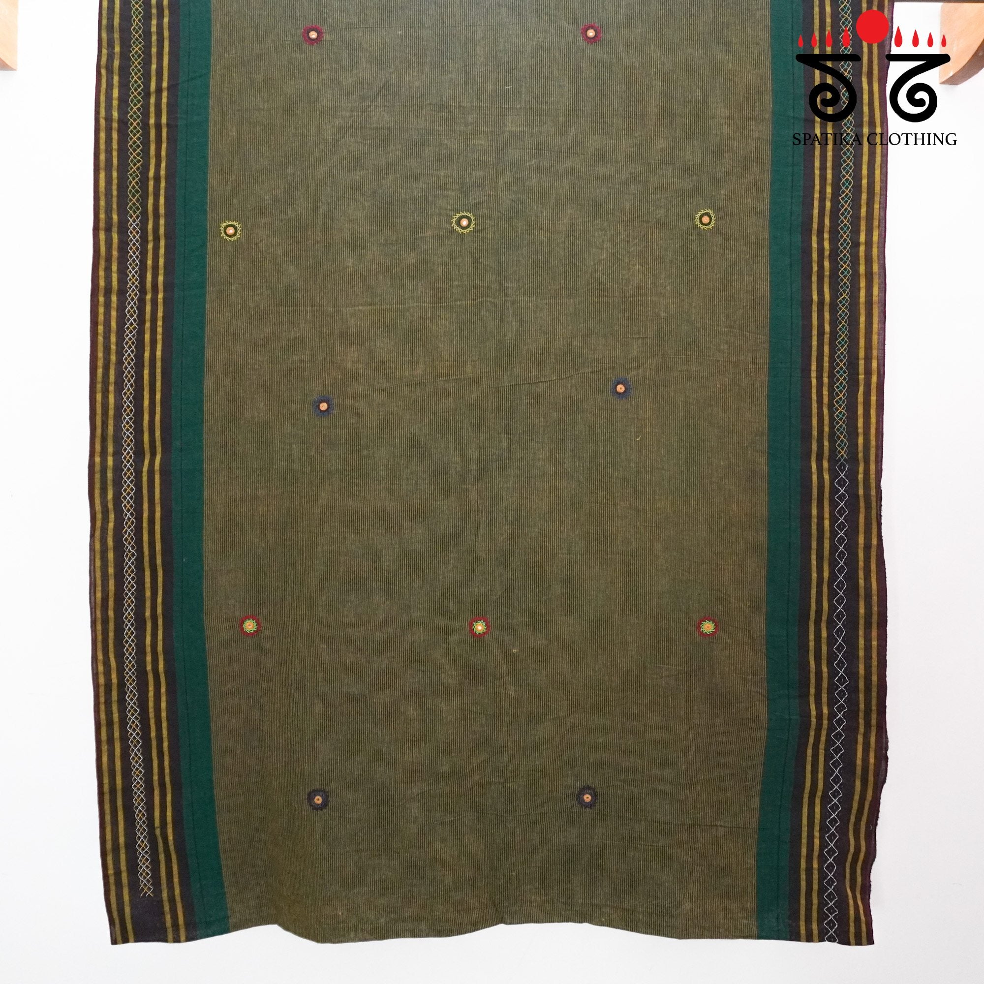 Sudha Kaddi Hand Embroidered Cotton Saree