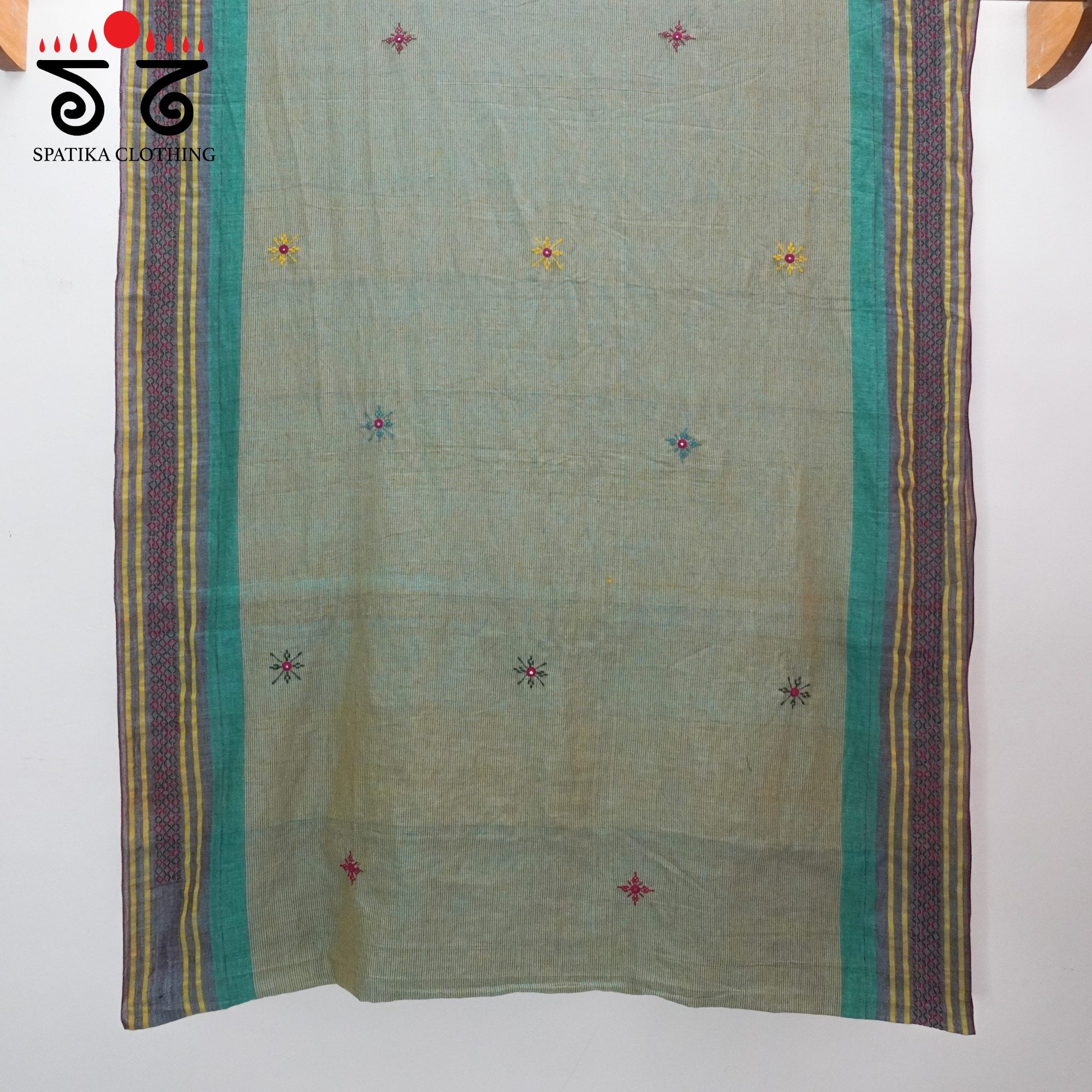 Sudha Kaddi Hand Embroidered Cotton Saree