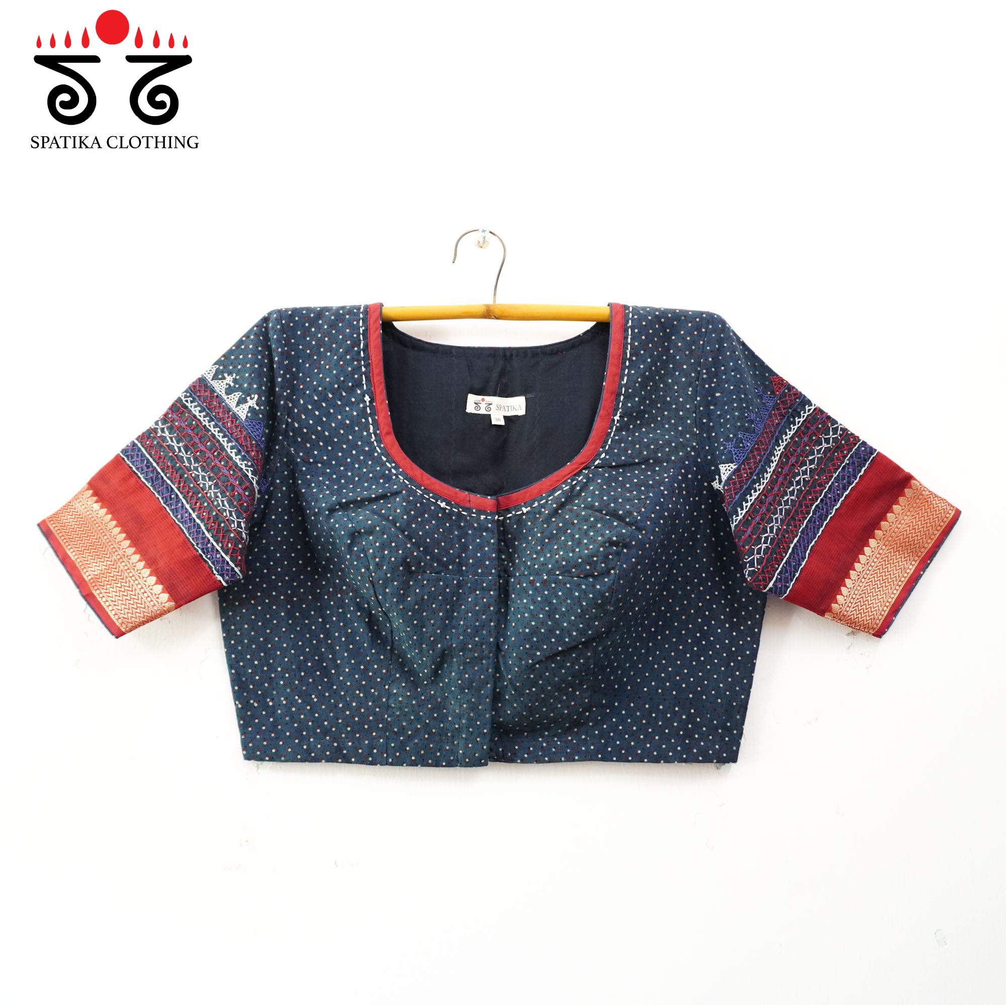 Blue Kashi - Festive Lambani Blouse