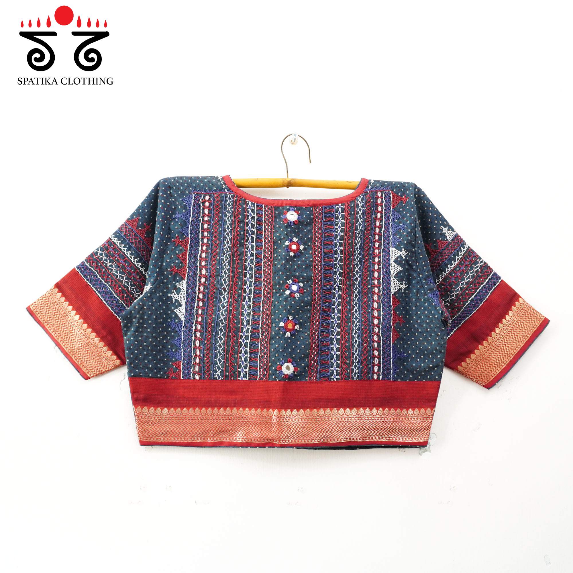 Blue Kashi - Festive Lambani Blouse