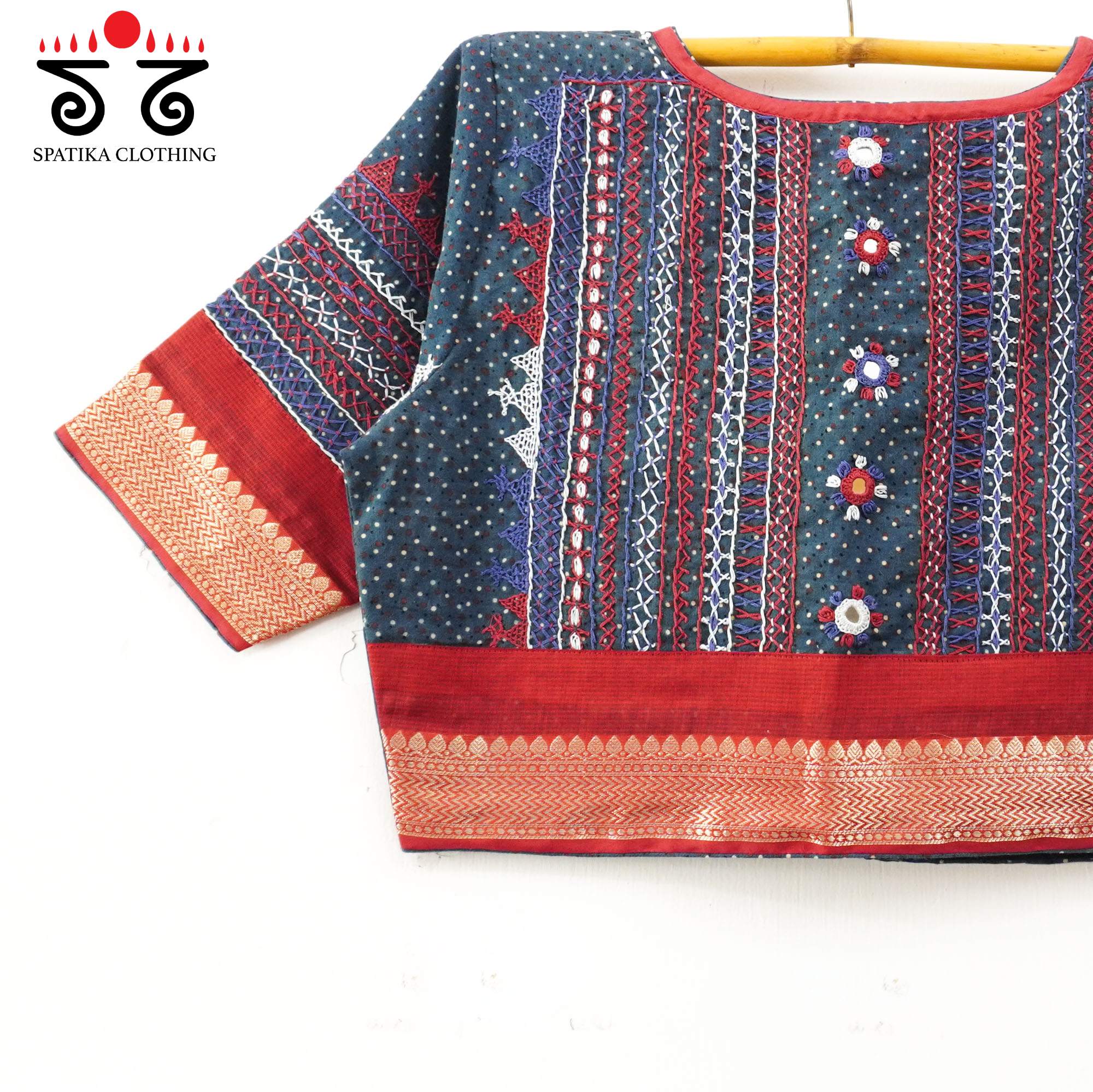 Blue Kashi - Festive Lambani Blouse