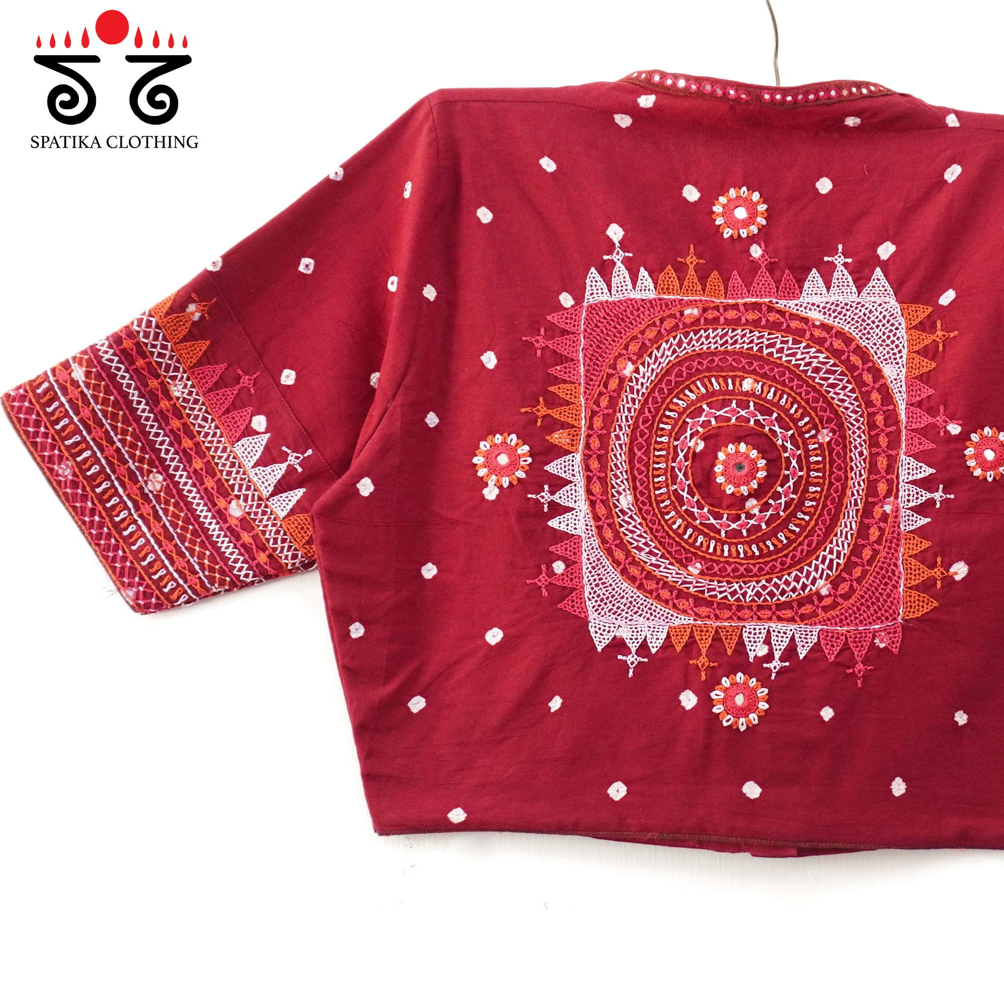 Red Lambani - Bandhani blouse