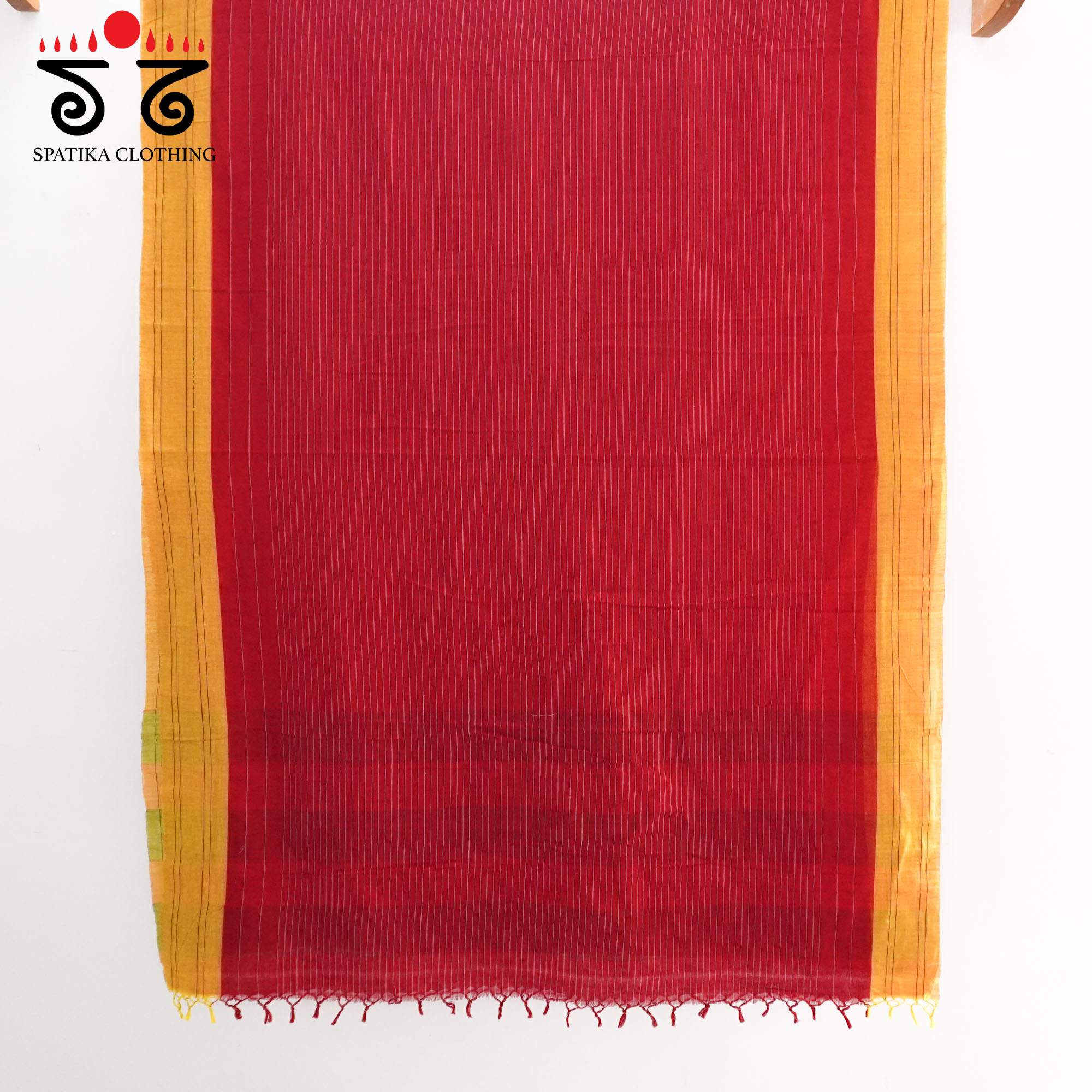 Red Ilkal Handwoven Cotton Saree - Special Edition