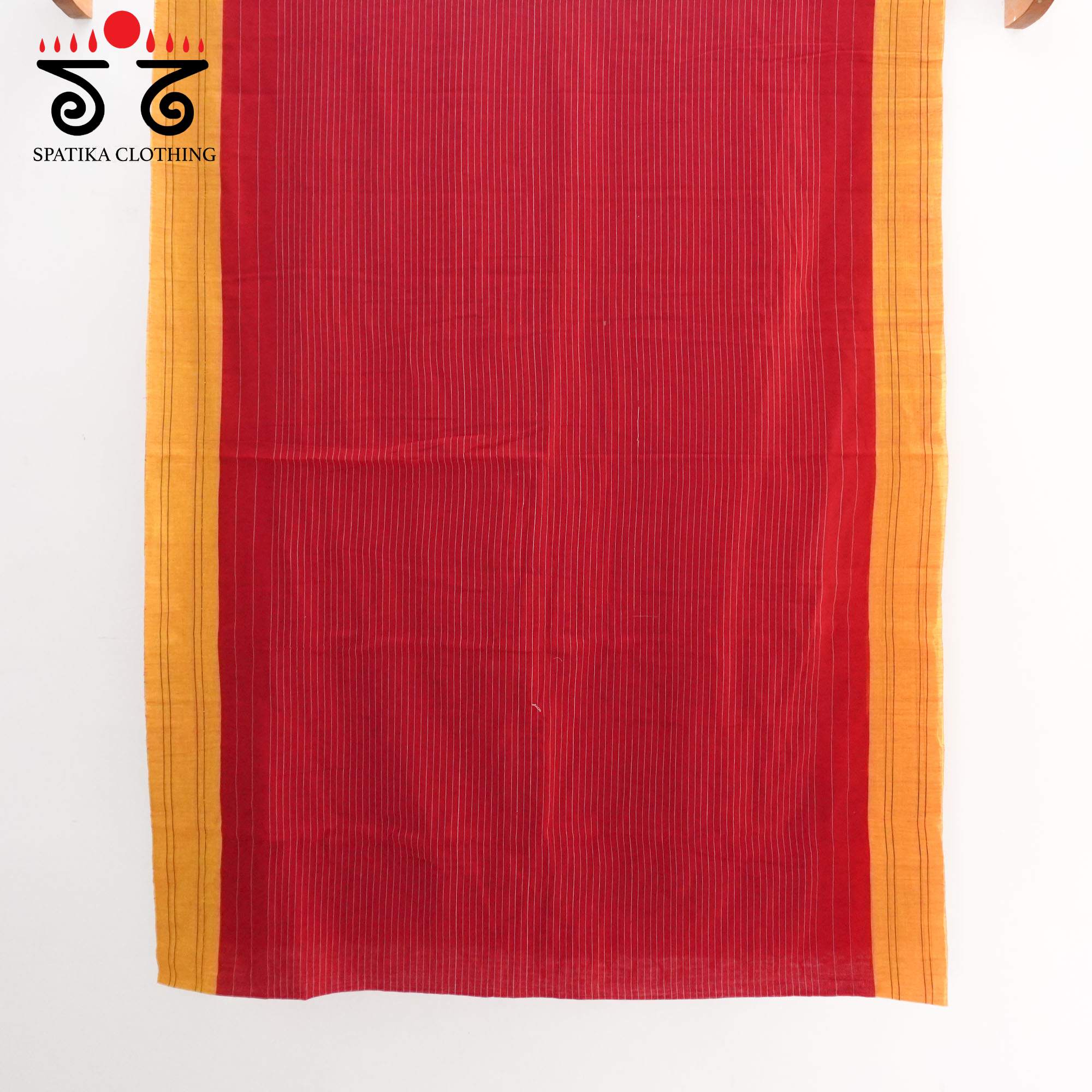 Red Ilkal Handwoven Cotton Saree - Special Edition
