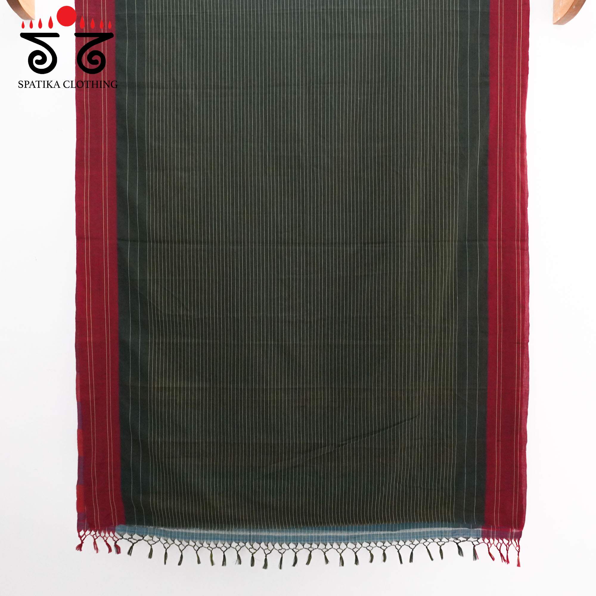 Dark Green Ilkal Handwoven Cotton Saree - Special Edition