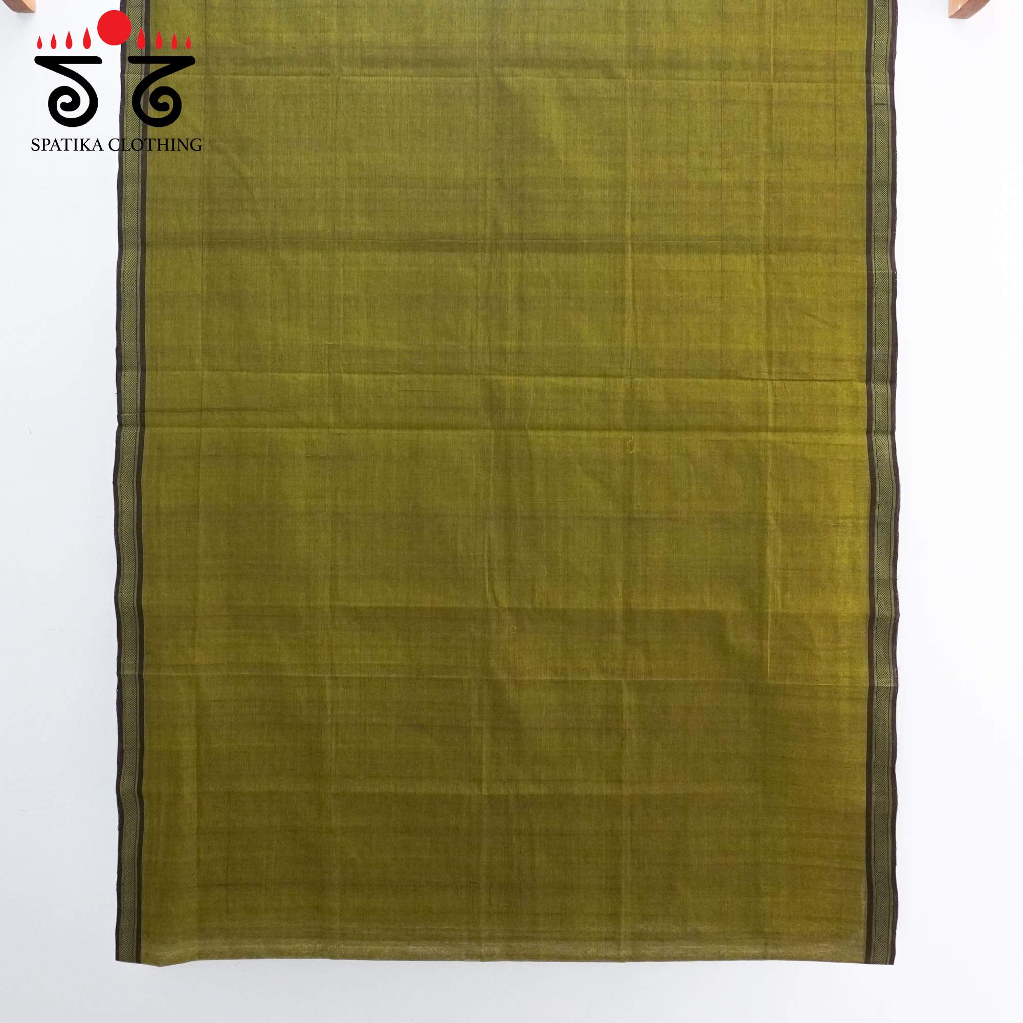 Green Andhra Handwoven Cotton Saree