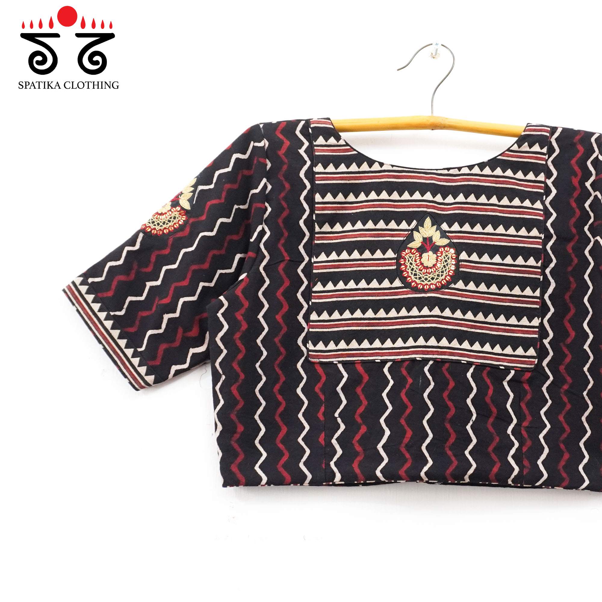 The Inlay & Yoke - Handcrafted Blouse in Natural Dyes