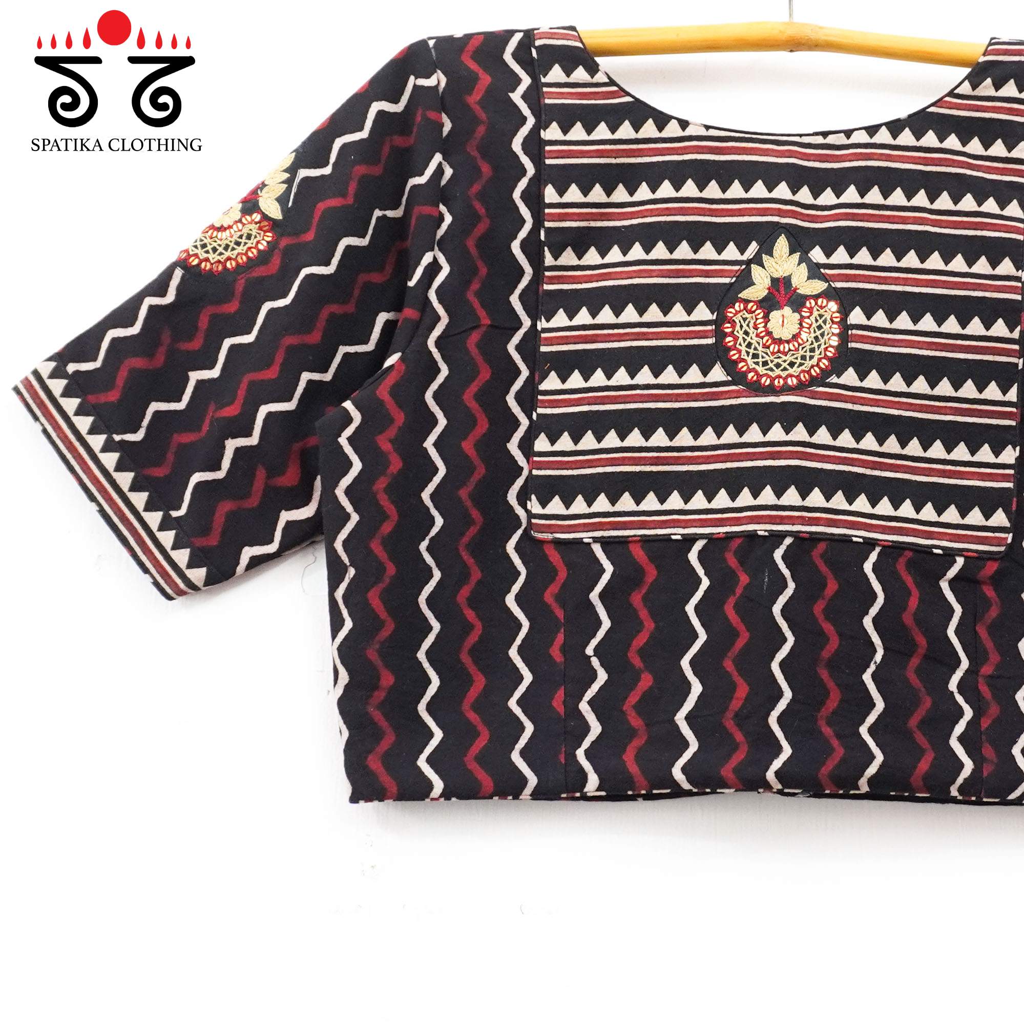 The Inlay & Yoke - Handcrafted Blouse in Natural Dyes